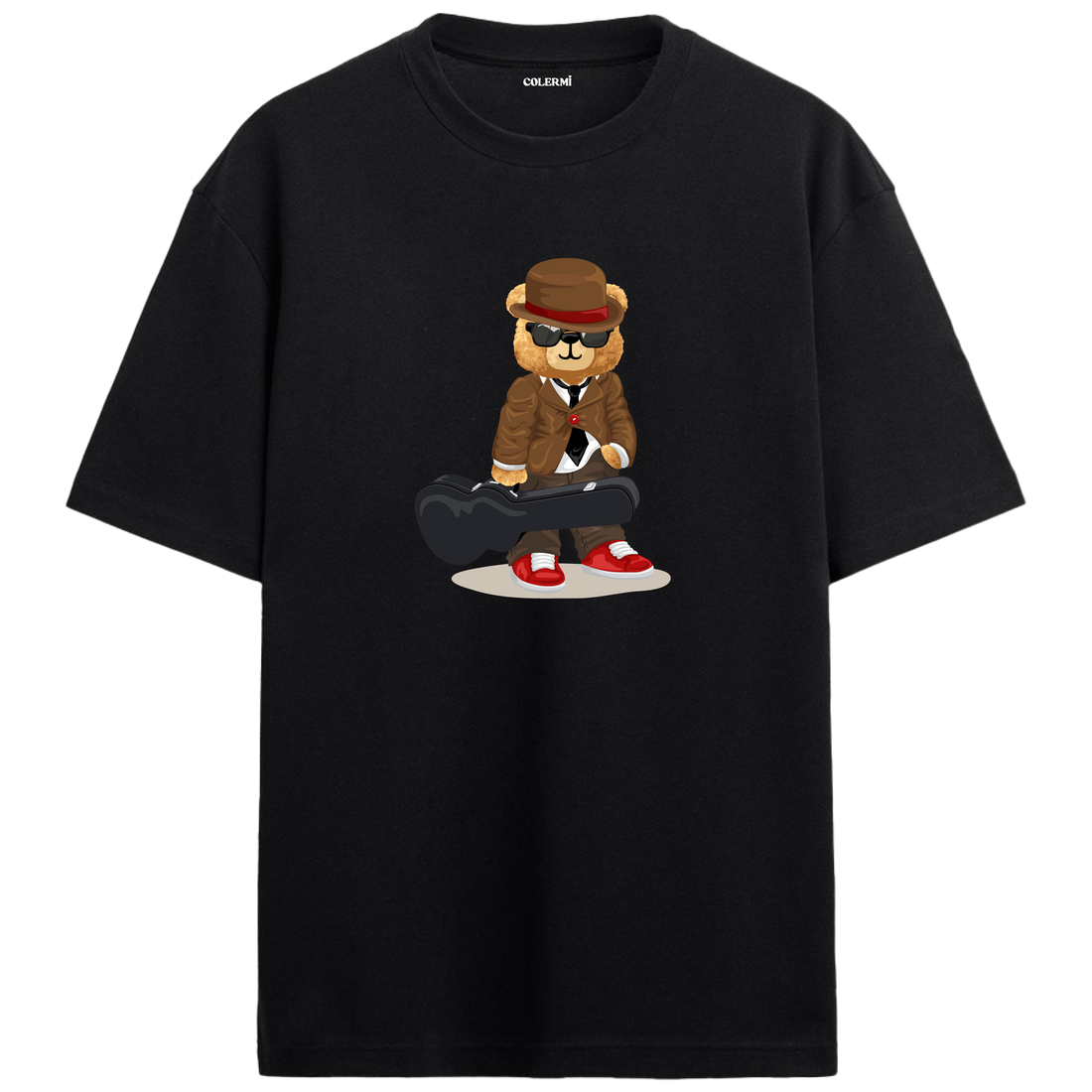 Musician Bear Oversized T-Shirt