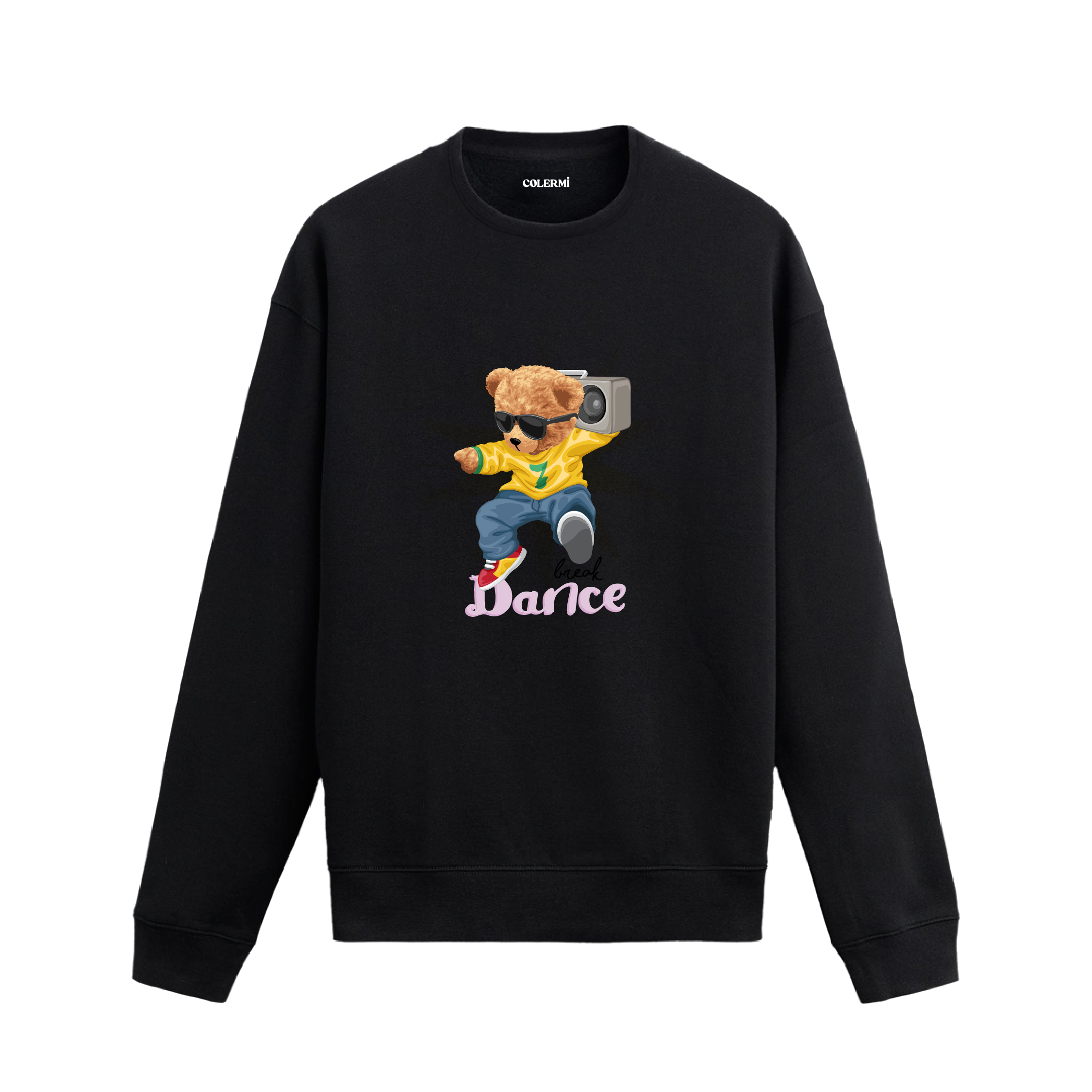 Dansçı Ayıcık Baskılı Sweatshirt