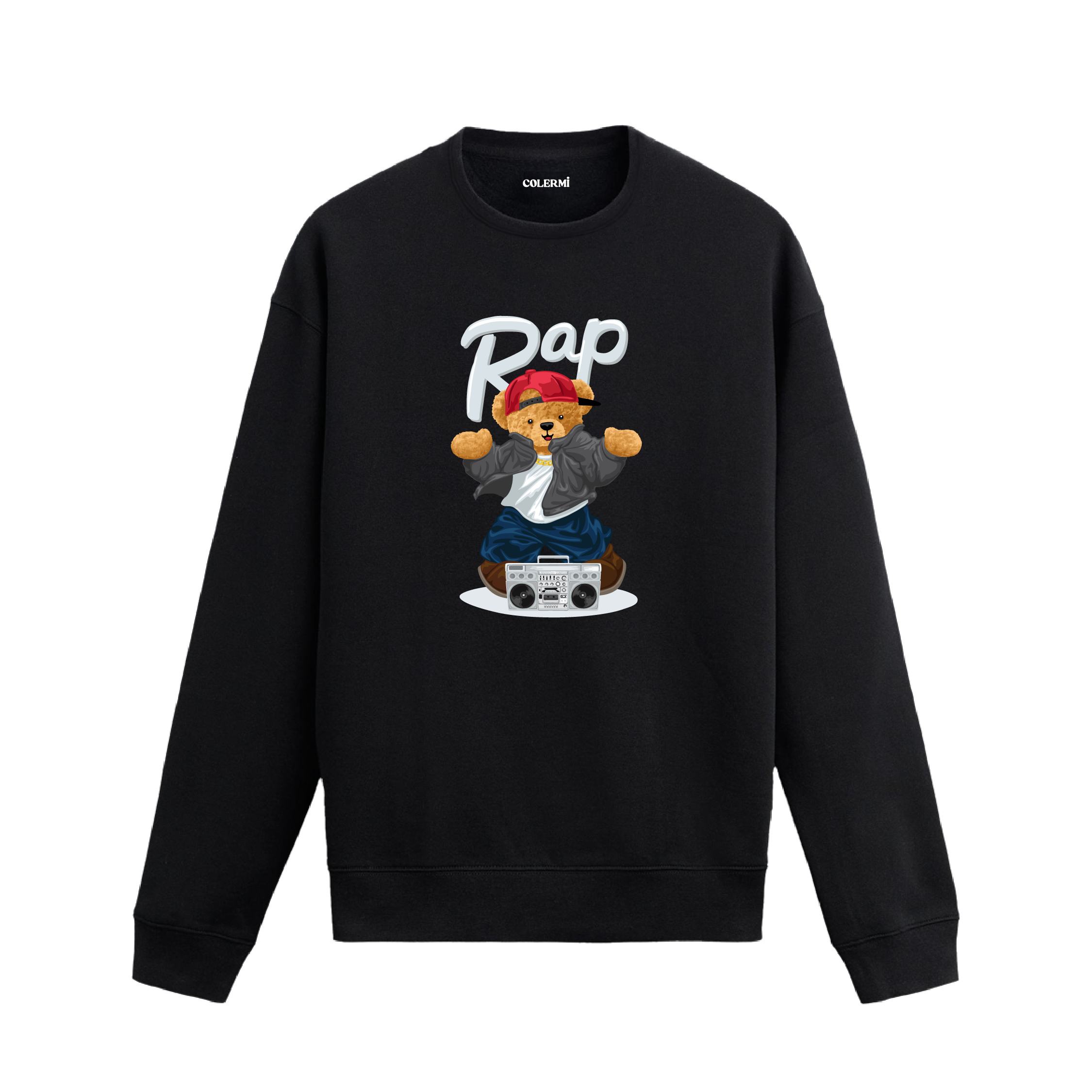 Rap Ayıcık Baskılı Sweatshirt
