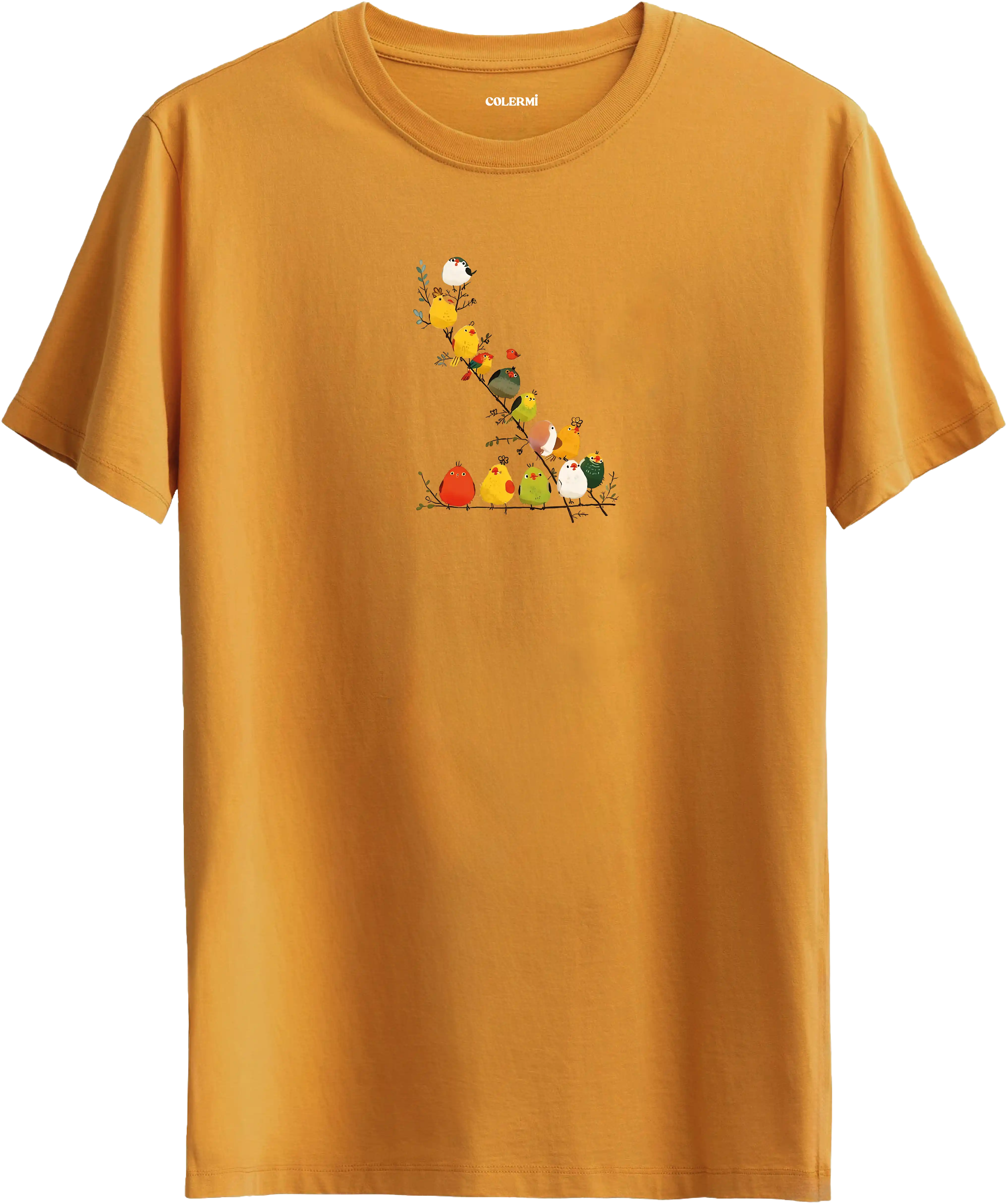 Colorful Kuş Baskılı Tişört görsel 6 | Colermi