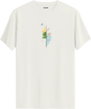Four Seasons Tree Baskılı Tişört | Colermi
