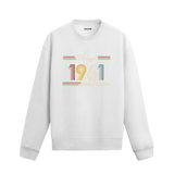 Retro tipografili 1961 Klasik Vintage Colermi sweatshirt