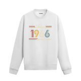 Retro tipografili 1966 Klasik Vintage Colermi sweatshirt