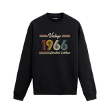 Retro tipografili 1966 Klasik Vintage Colermi sweatshirt