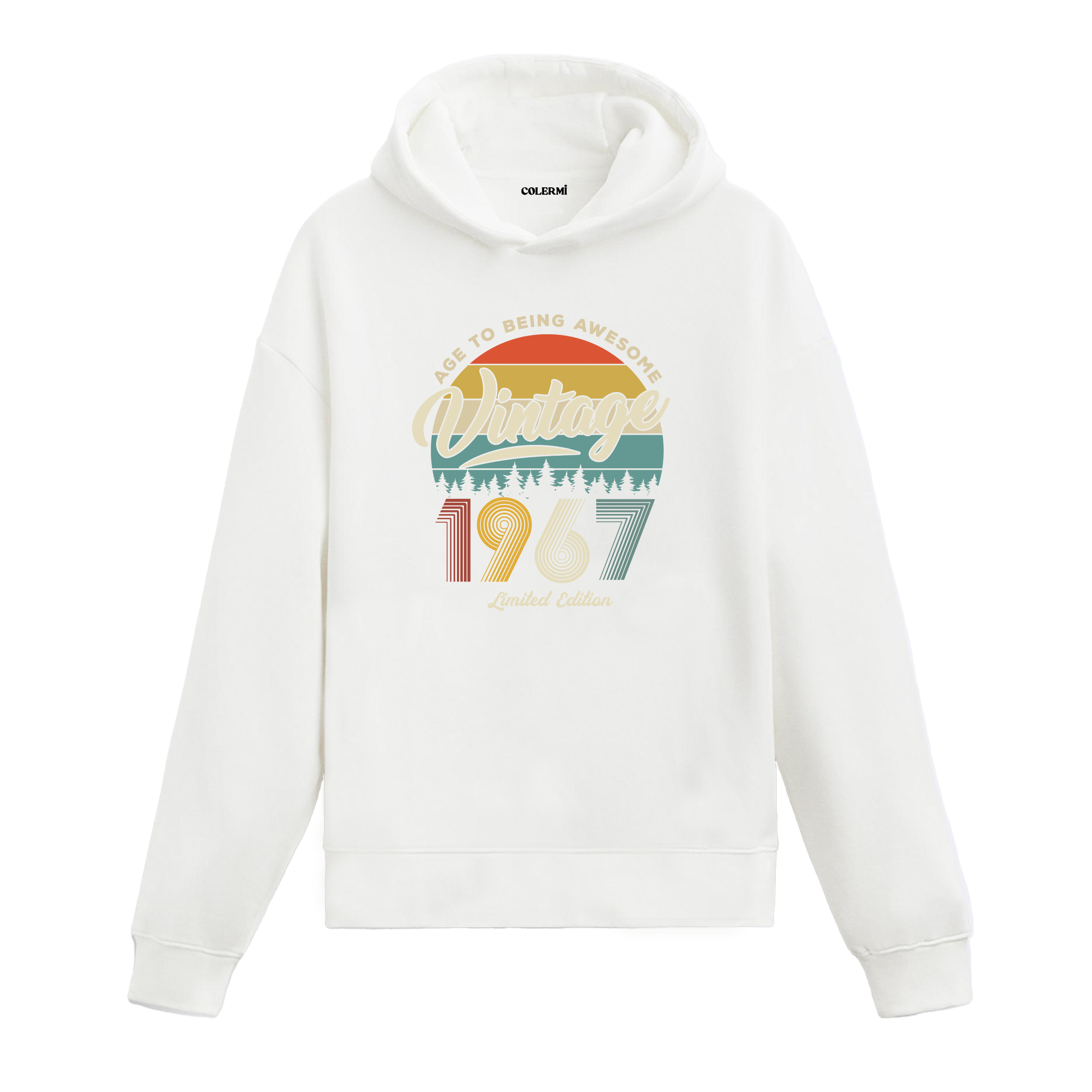 1967 Vintage Hoodie, retro tasarımı ve pamuklu kumaşıyla nostaljiyi modern sokak stilinde buluşturuyor.