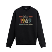Retro tipografili 1969 Klasik Vintage Colermi sweatshirt