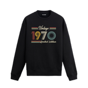 Retro tipografili 1970 Klasik Vintage Colermi sweatshirt