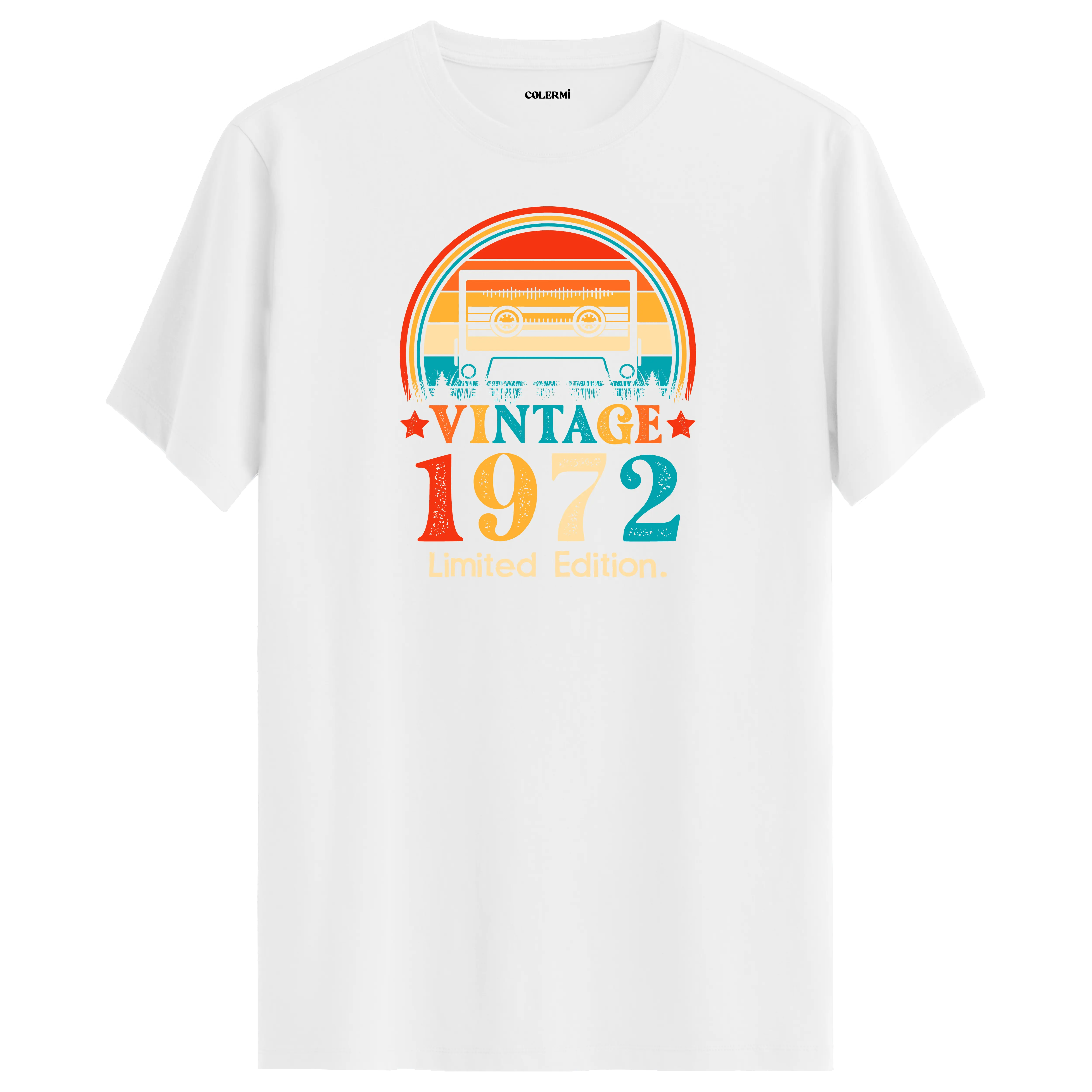 1972 mixtape vintage beyaz tişört, pamuklu yapısı ve retro tasarımıyla günlük kullanım için ideal.