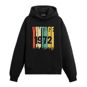 1972 doğum yılına özel tasarlanmış retro Vintage Era hoodie