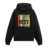1977 doğum yılına özel retro tasarımlı Vintage Era hoodie