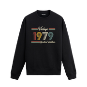 Retro tipografili 1979 Klasik Vintage Colermi sweatshirt