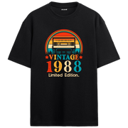 1988 Mixtape Vintage Oversize Tişört | Colermi