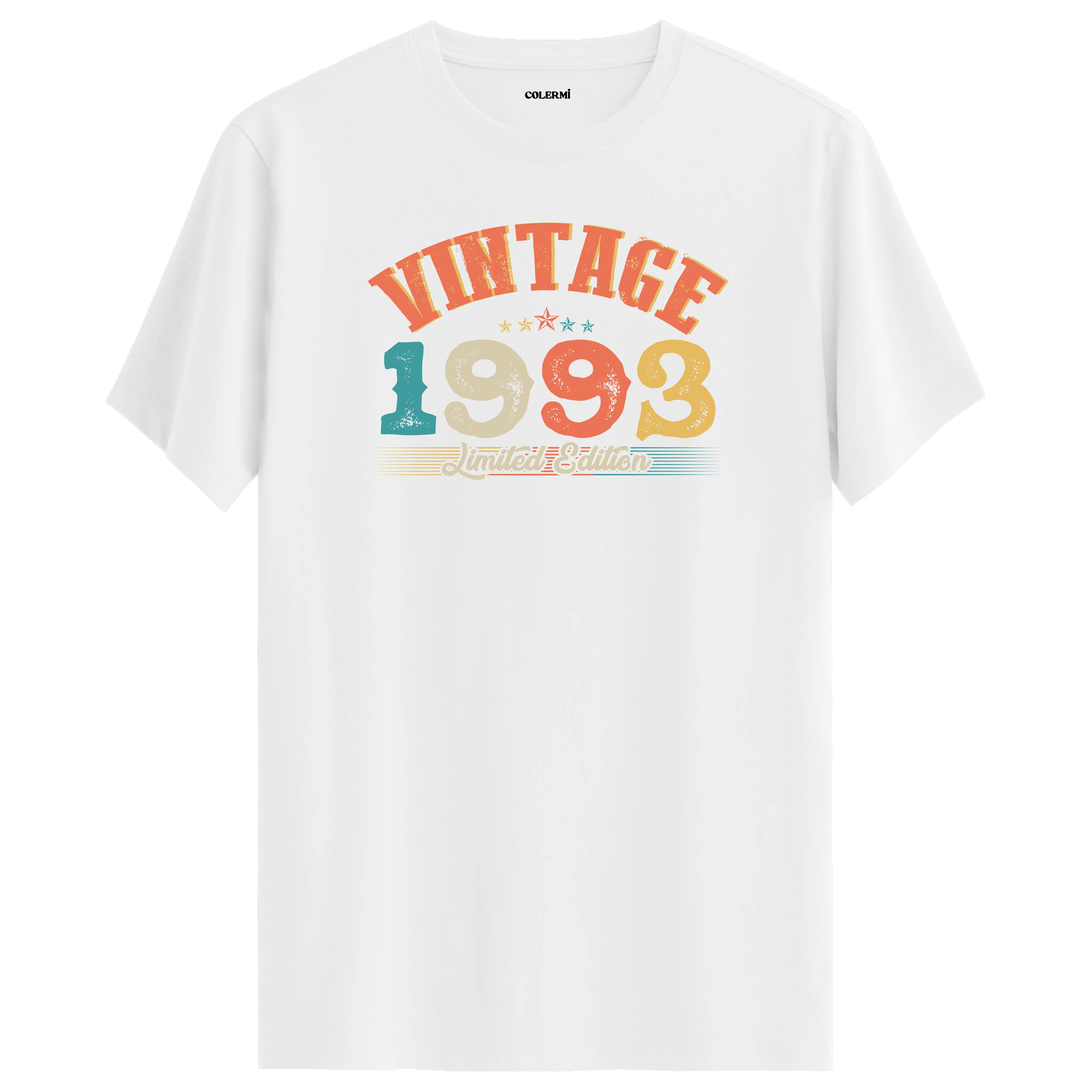 1993 Vintage Echo beyaz tişört, sade tasarımı ve premium pamuk kumaşıyla günlük şık bir seçim olur.