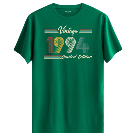 1994 yazılı klasik vintage retro tasarımlı yesil tişört
