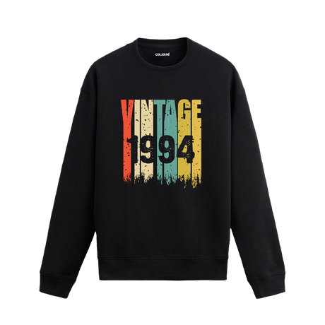 Colermi 1994 Vintage Era baskılı sweatshirt, retro tasarım, premium pamuk kumaş.
