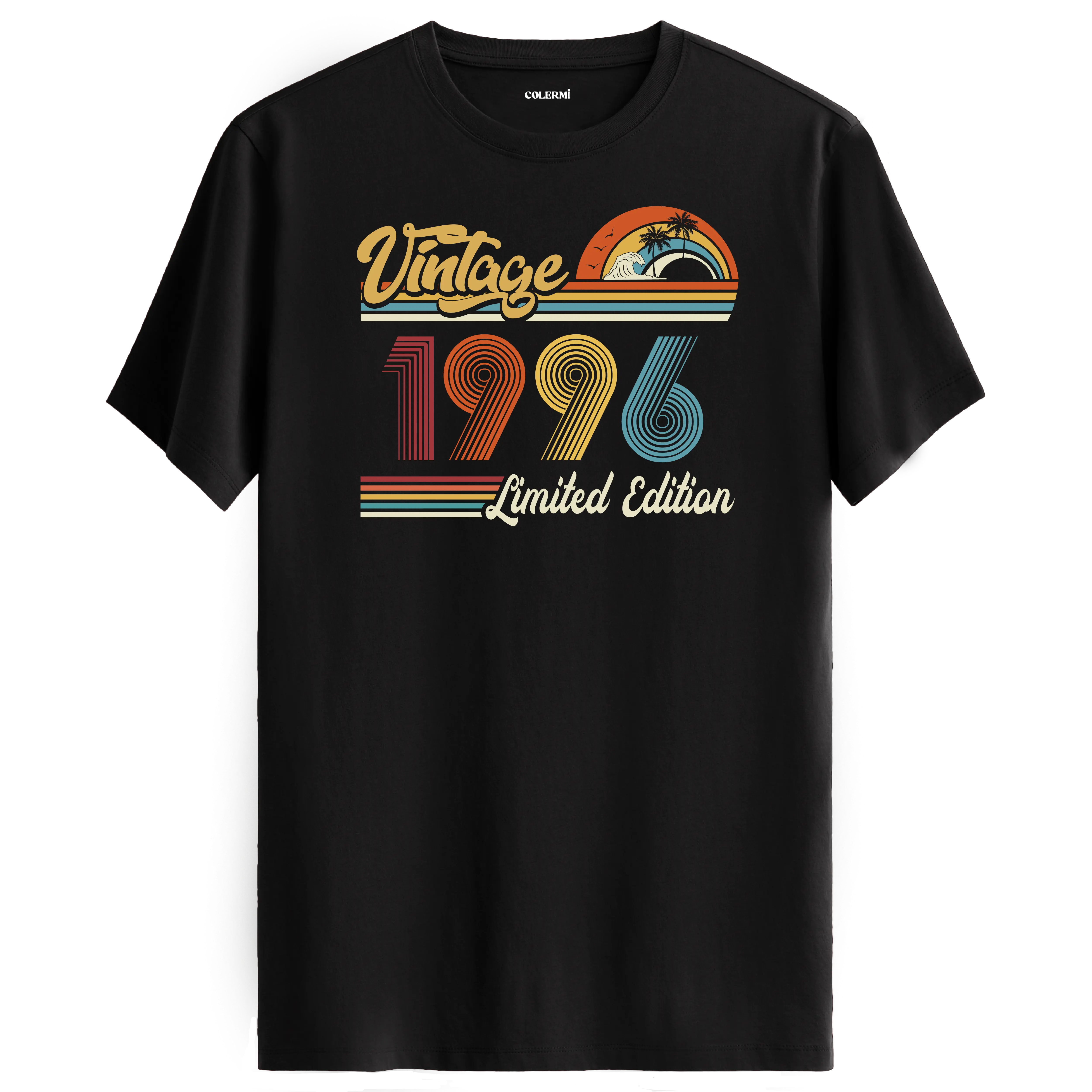 1996 Vintage siyah tişört, retro baskısıyla nostaljik bir doğum günü hediyesi seçeneği sunar.