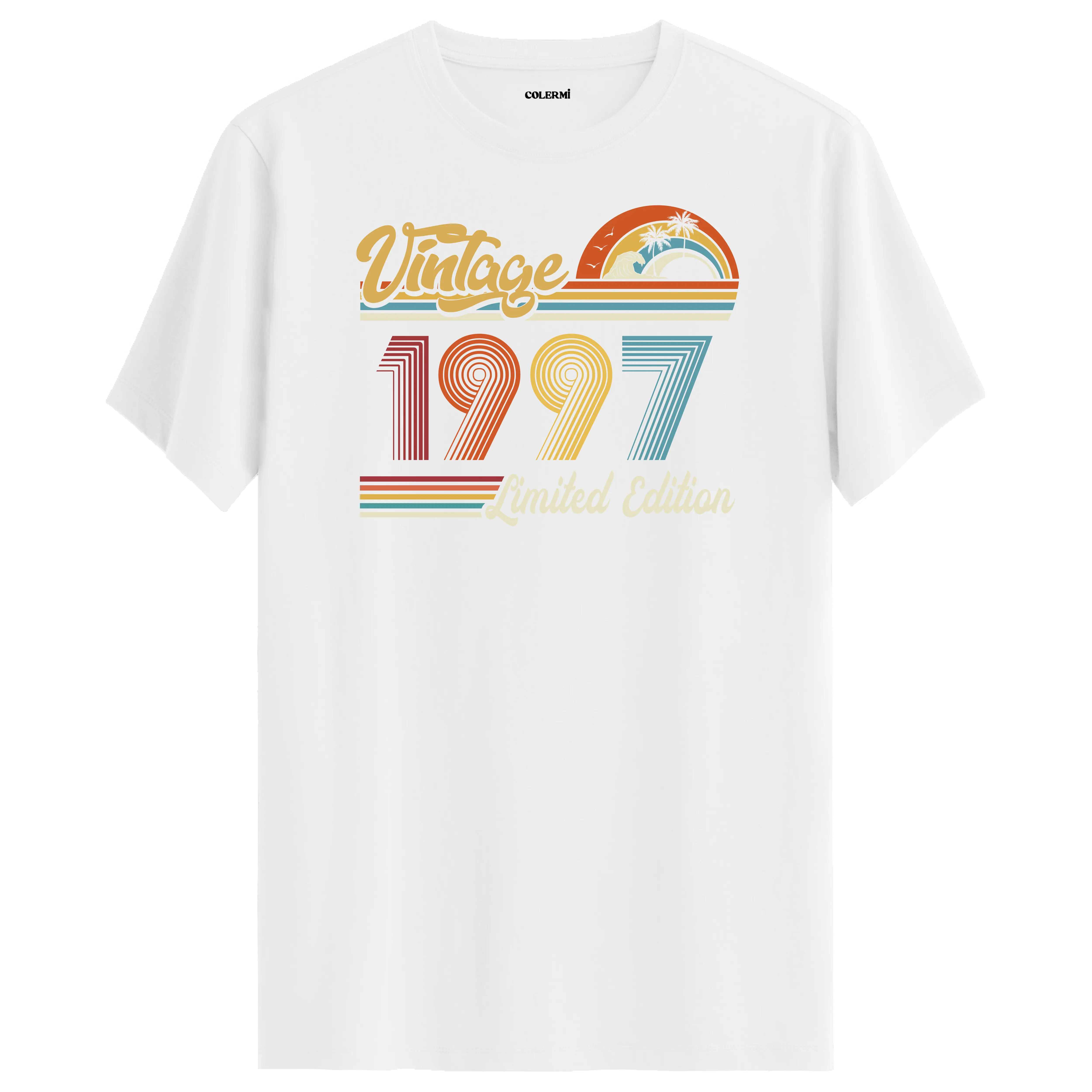 1997 Vintage beyaz tişört, sade şıklığıyla özel bir doğum günü hediyesi olur.