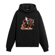 At Üzerinde Kovboy Tasarımlı Hoodie | Colermi
