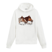 İki At Tasarımlı Kapüşonlu Sweatshirt - Colermi