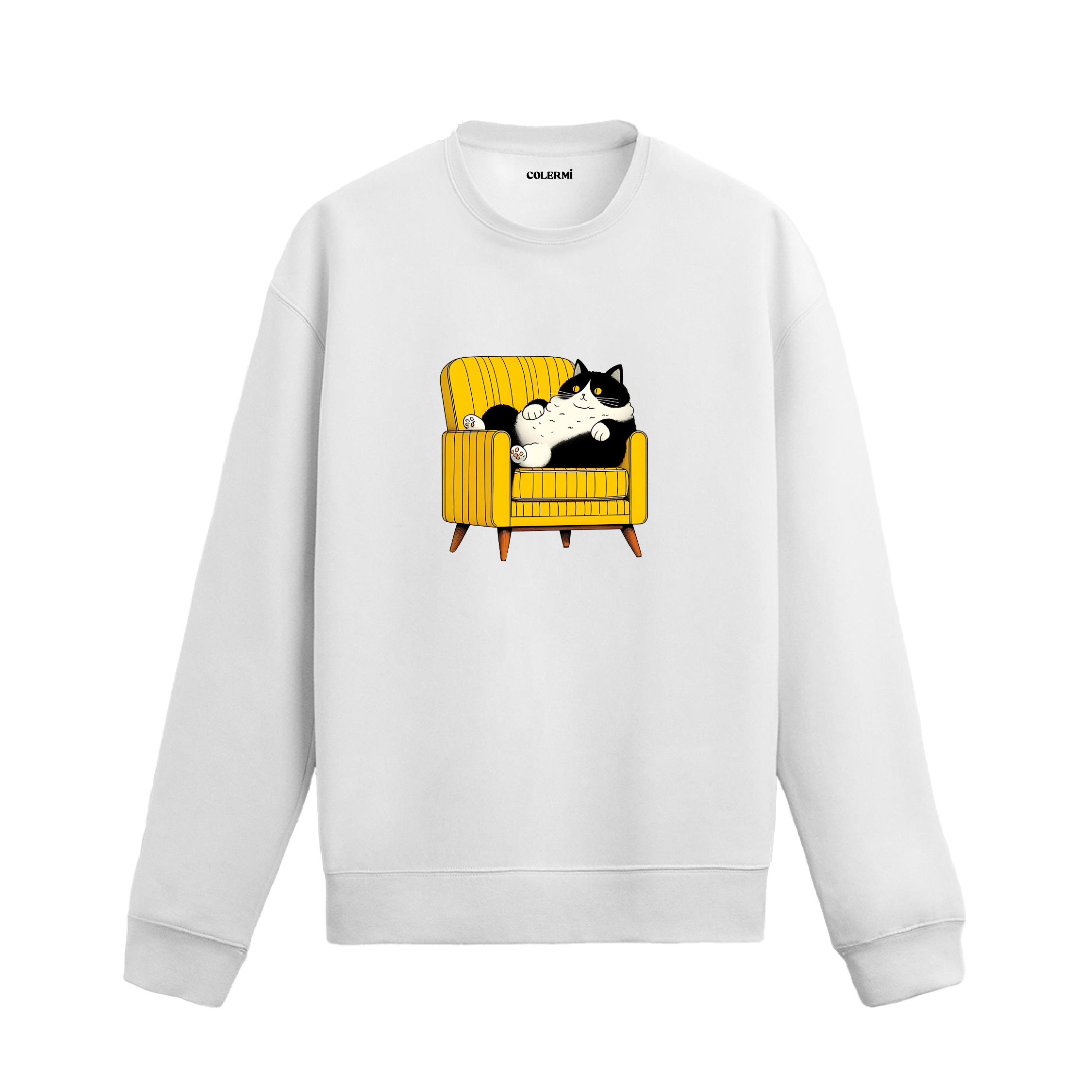 Retro Koltuk Keyfi Tasarımlı Sweatshirt görsel 2 | Colermi