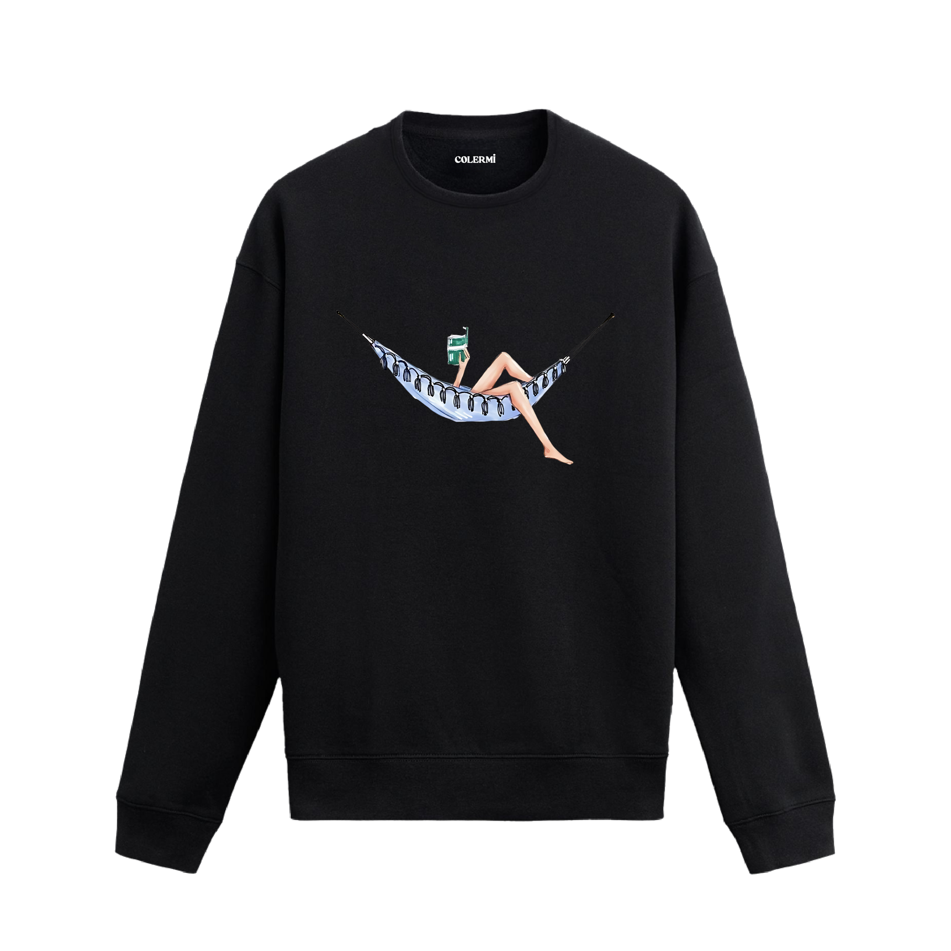 Retro Hamak Keyfi Tasarımlı Sweatshirt | Colermi