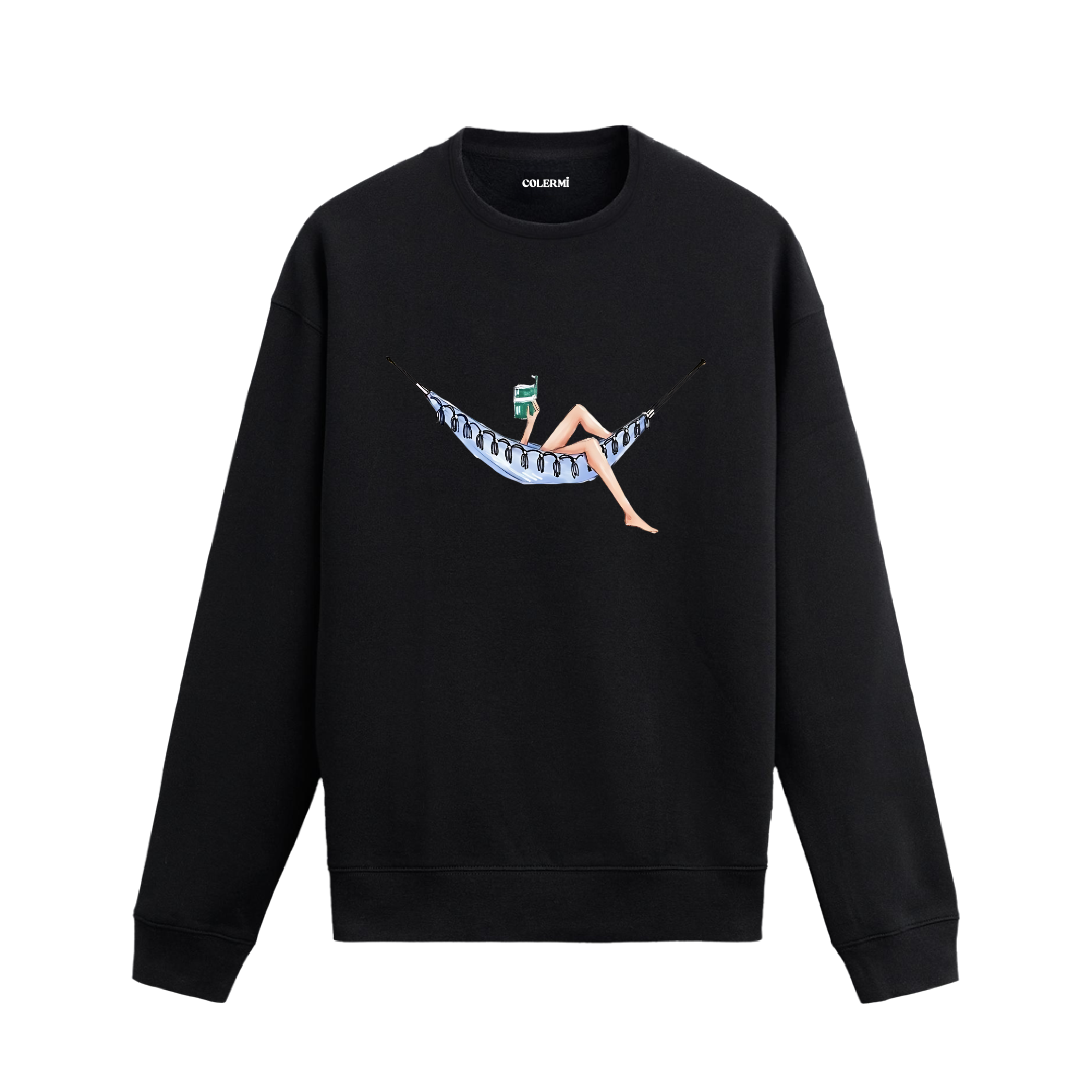 Retro Hamak Keyfi Tasarımlı Sweatshirt | Colermi