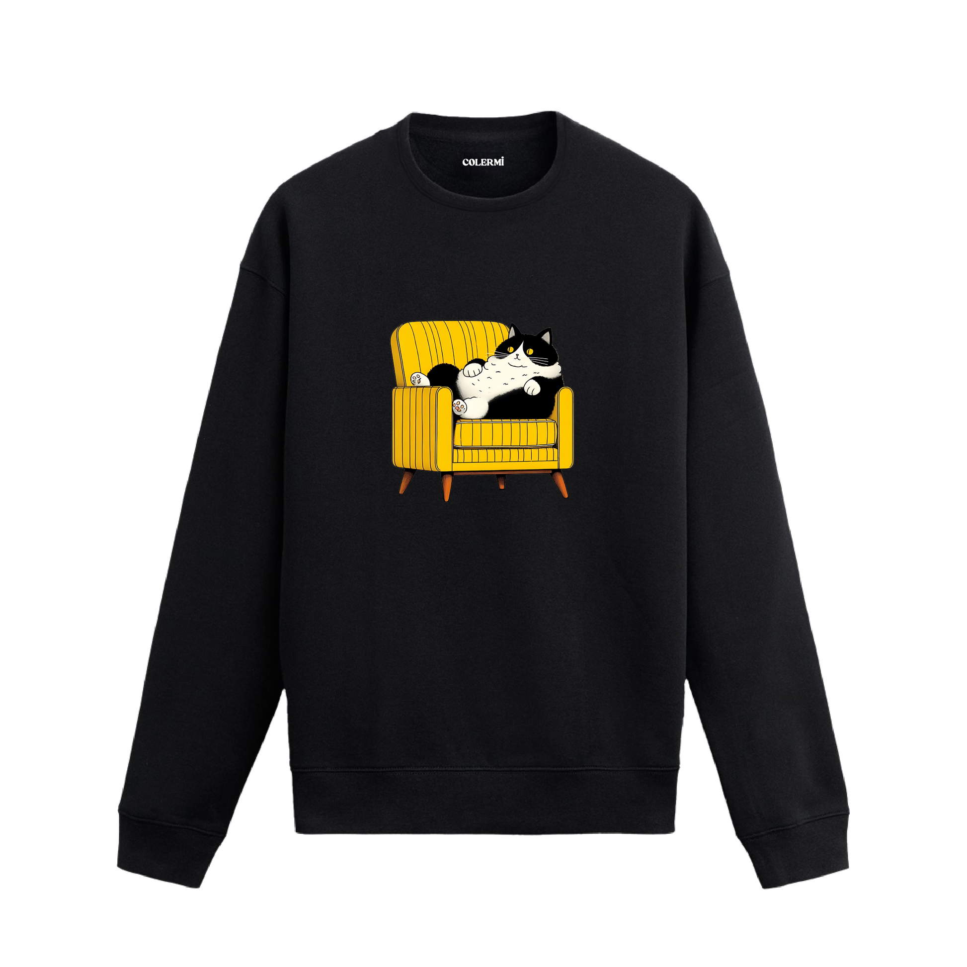 Retro Koltuk Keyfi Tasarımlı Sweatshirt | Colermi