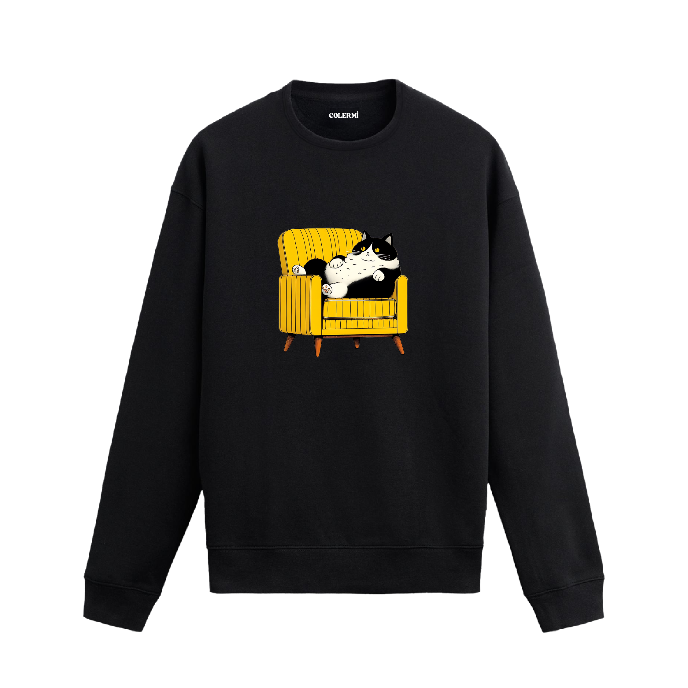 Retro Koltuk Keyfi Tasarımlı Sweatshirt | Colermi