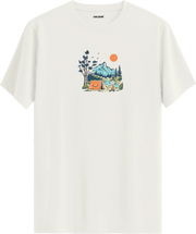 Mountain Camp Baskılı Tişört | Colermi