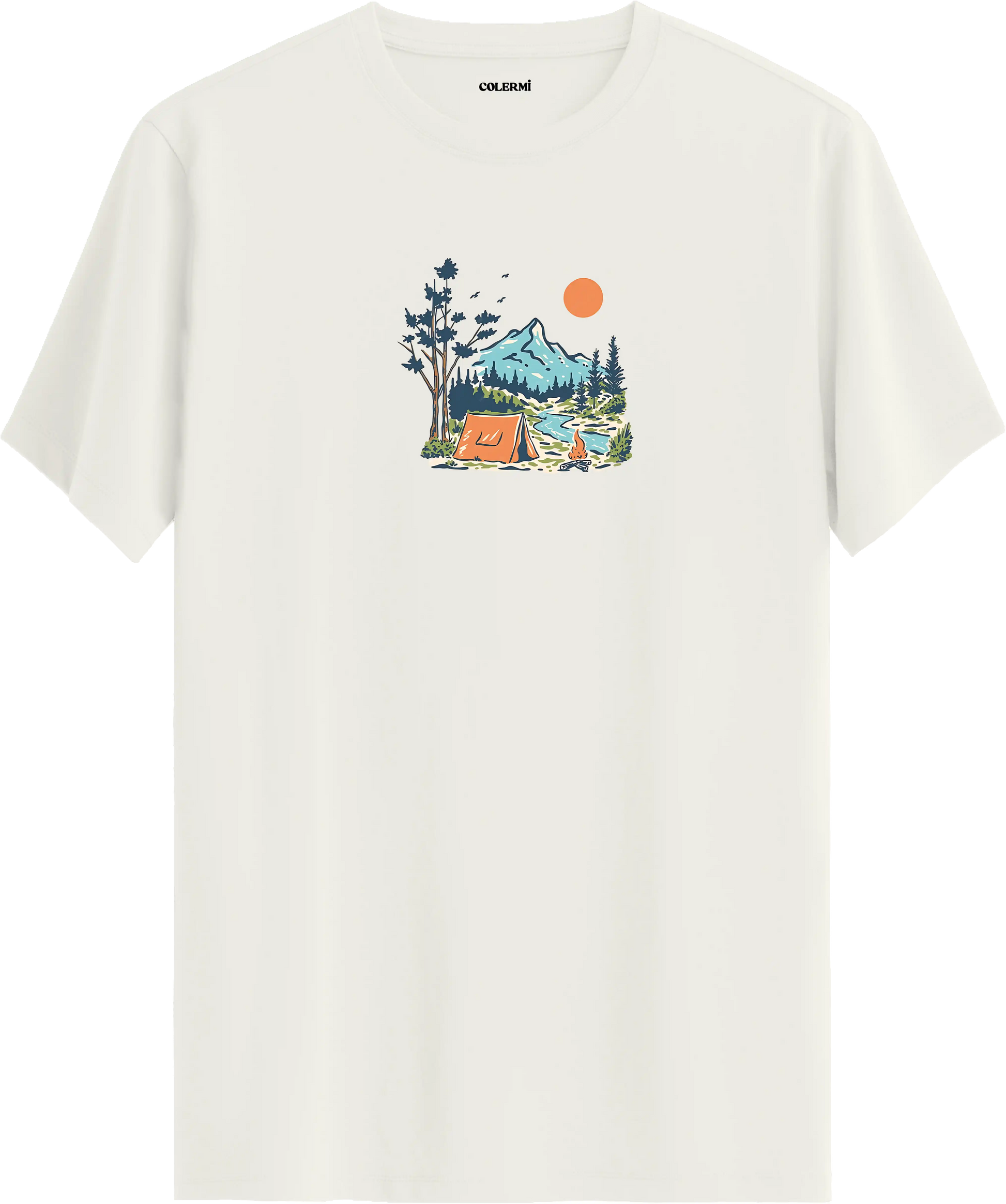Mountain Camp Baskılı Tişört | Colermi