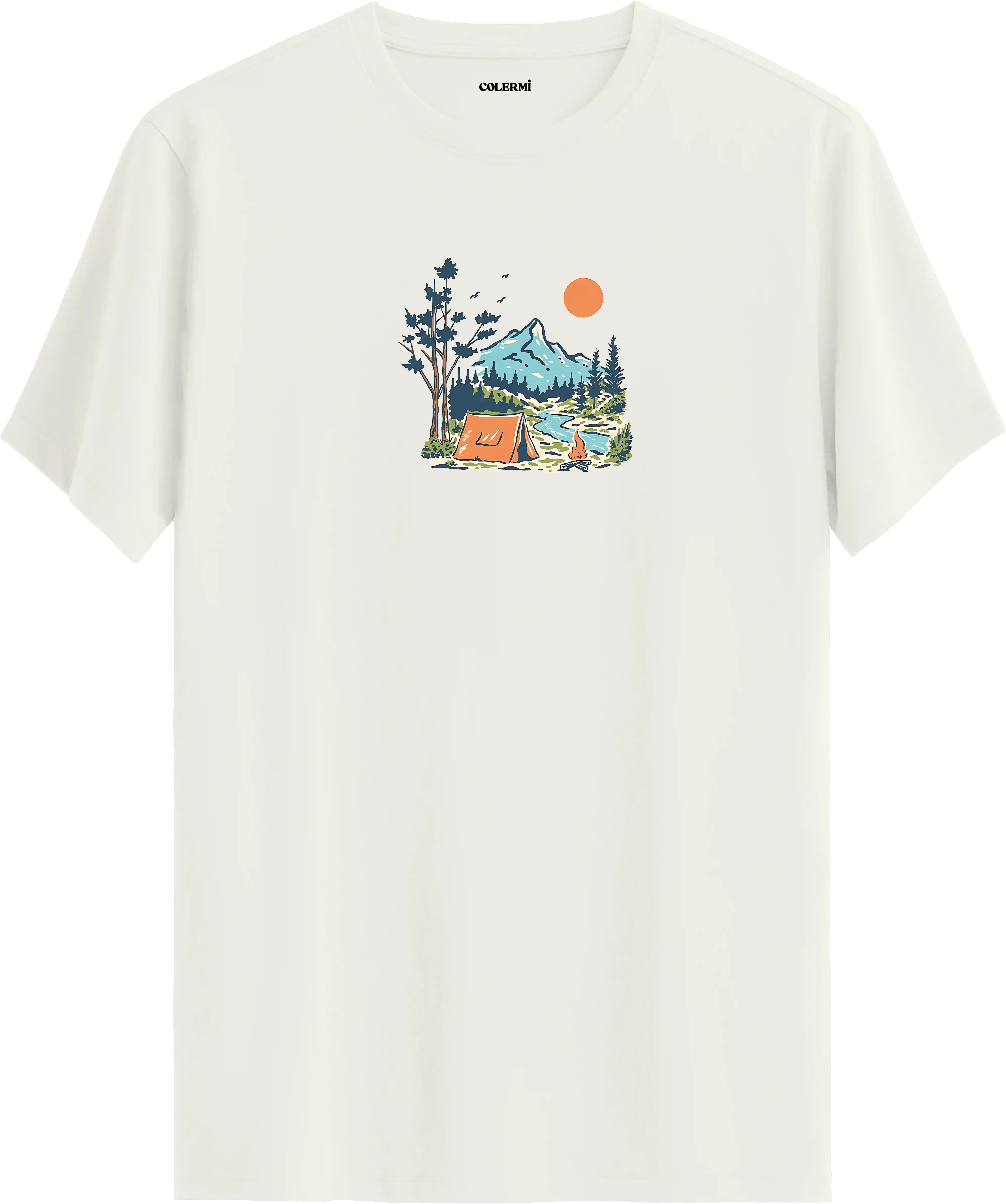 Mountain Camp Baskılı Tişört | Colermi