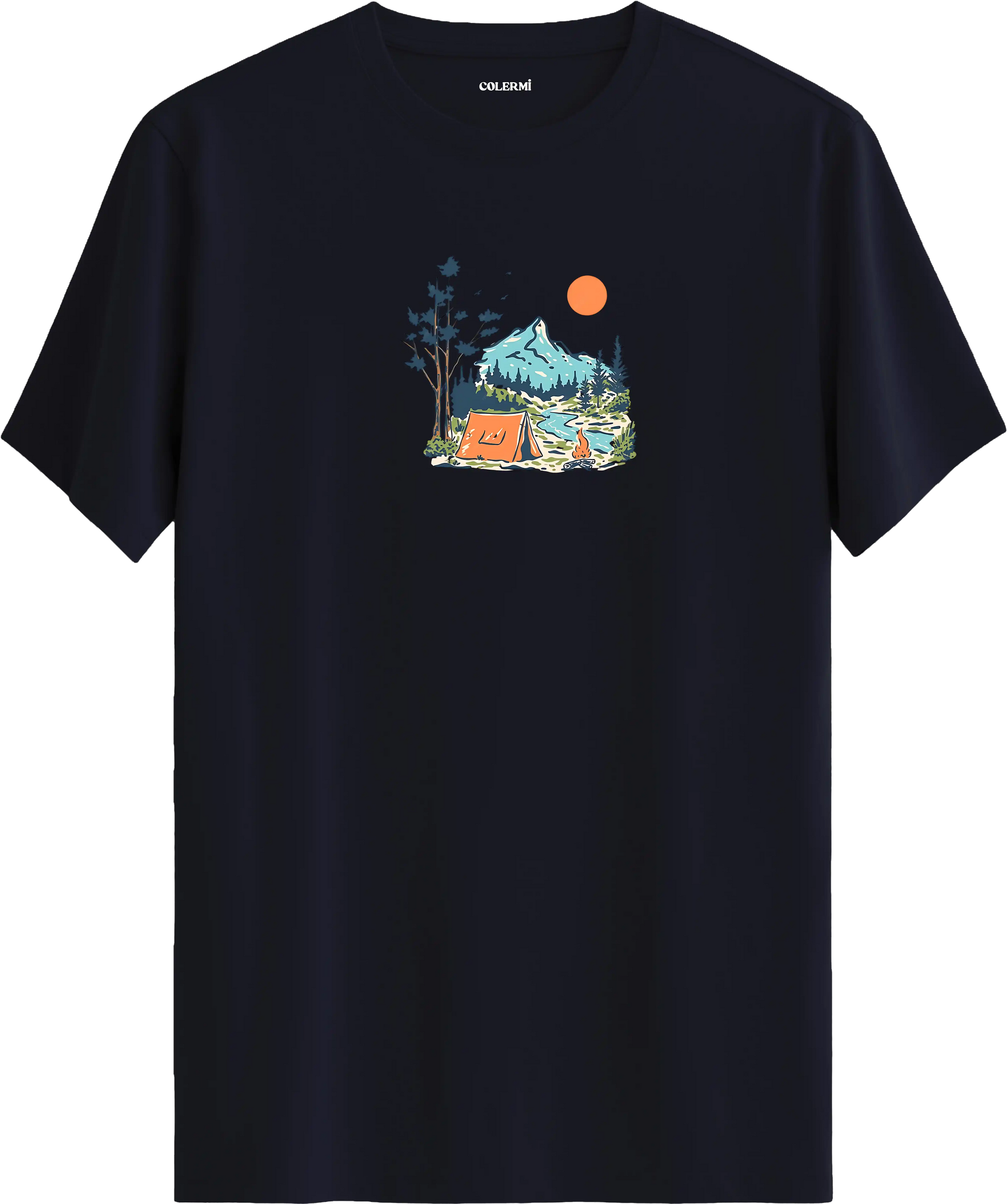 Mountain Camp Baskılı Tişört görsel 7 | Colermi