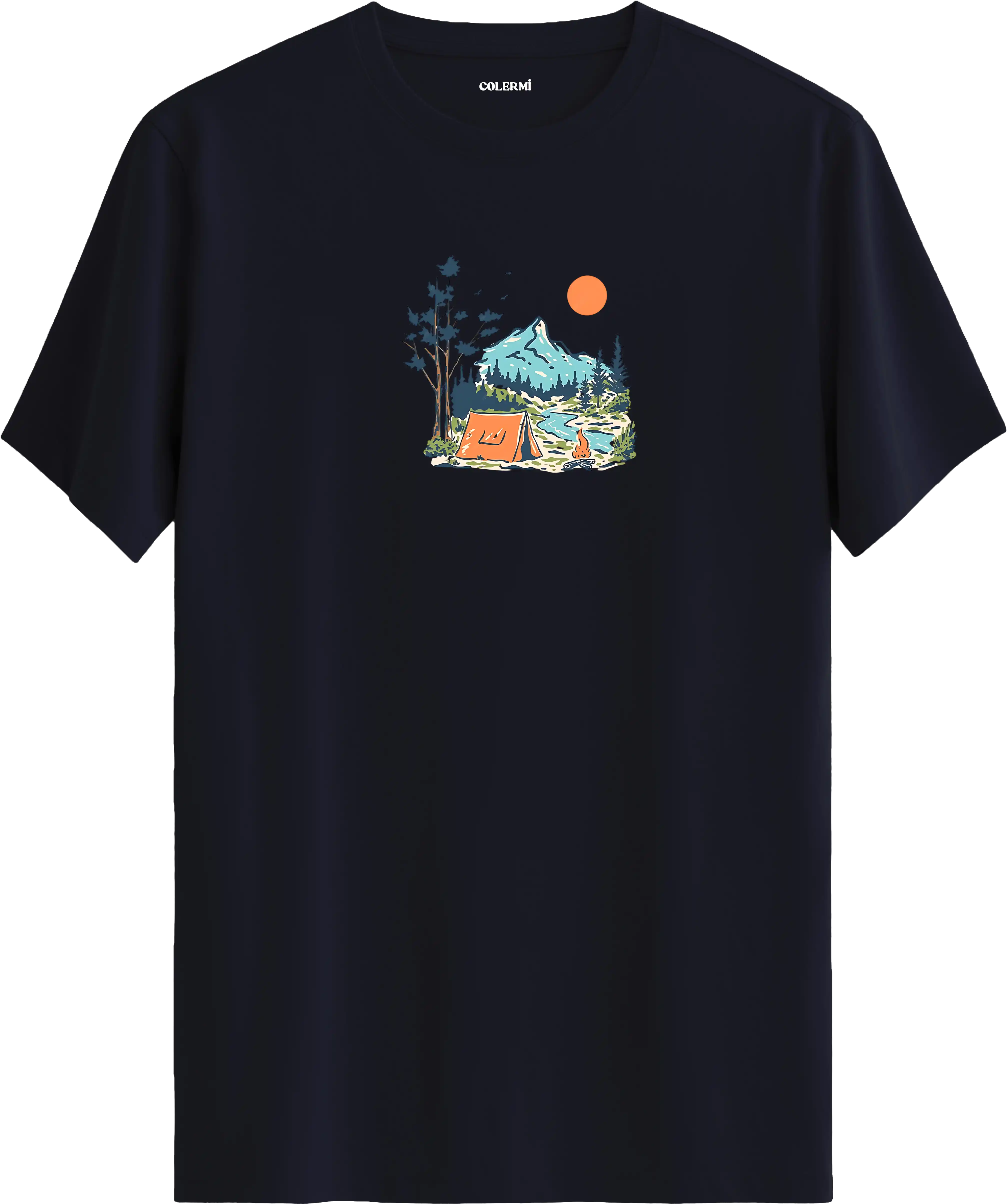 Mountain Camp Baskılı Tişört görsel 7 | Colermi