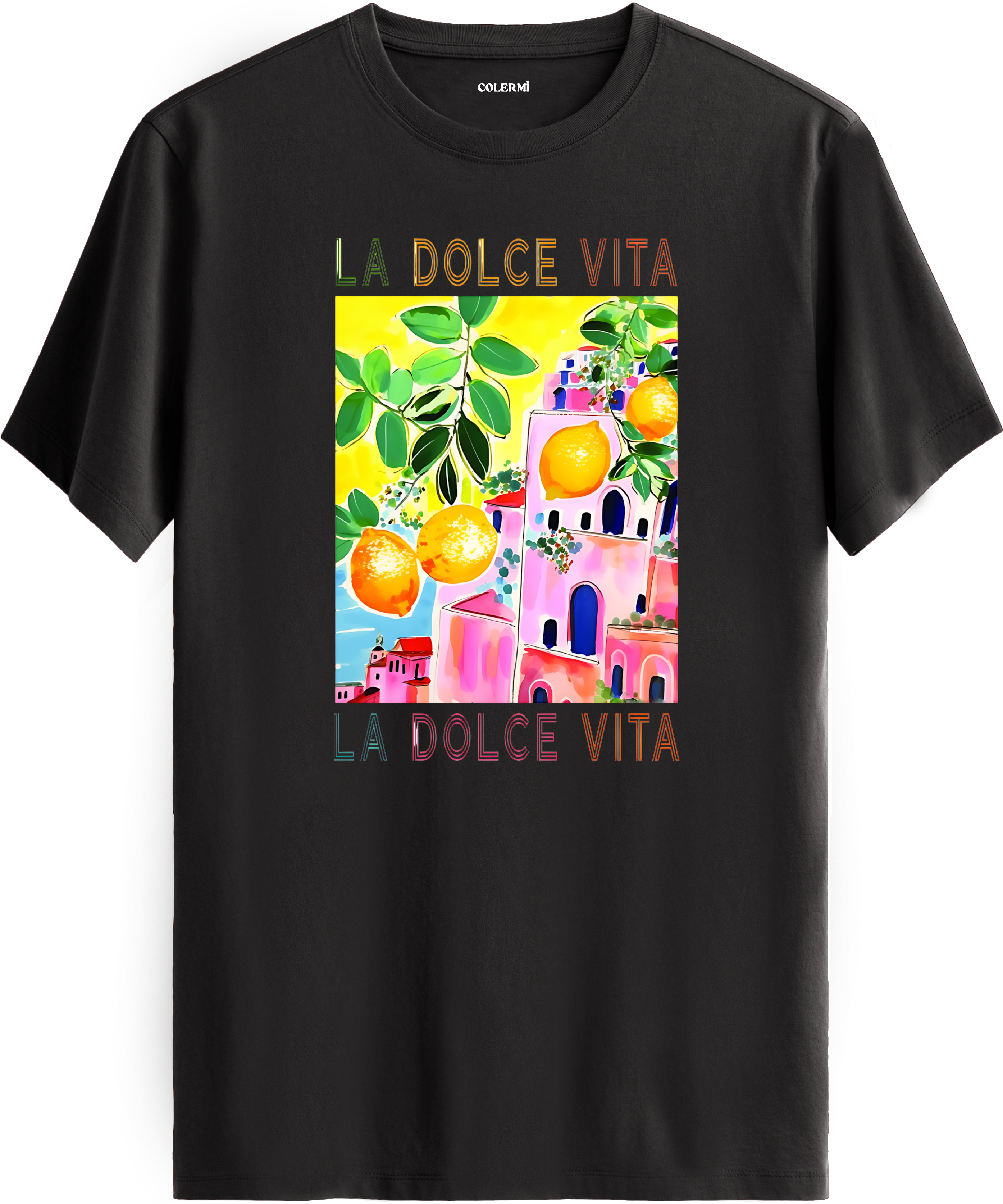 La Dolce Vita Limon Baskılı Tişört