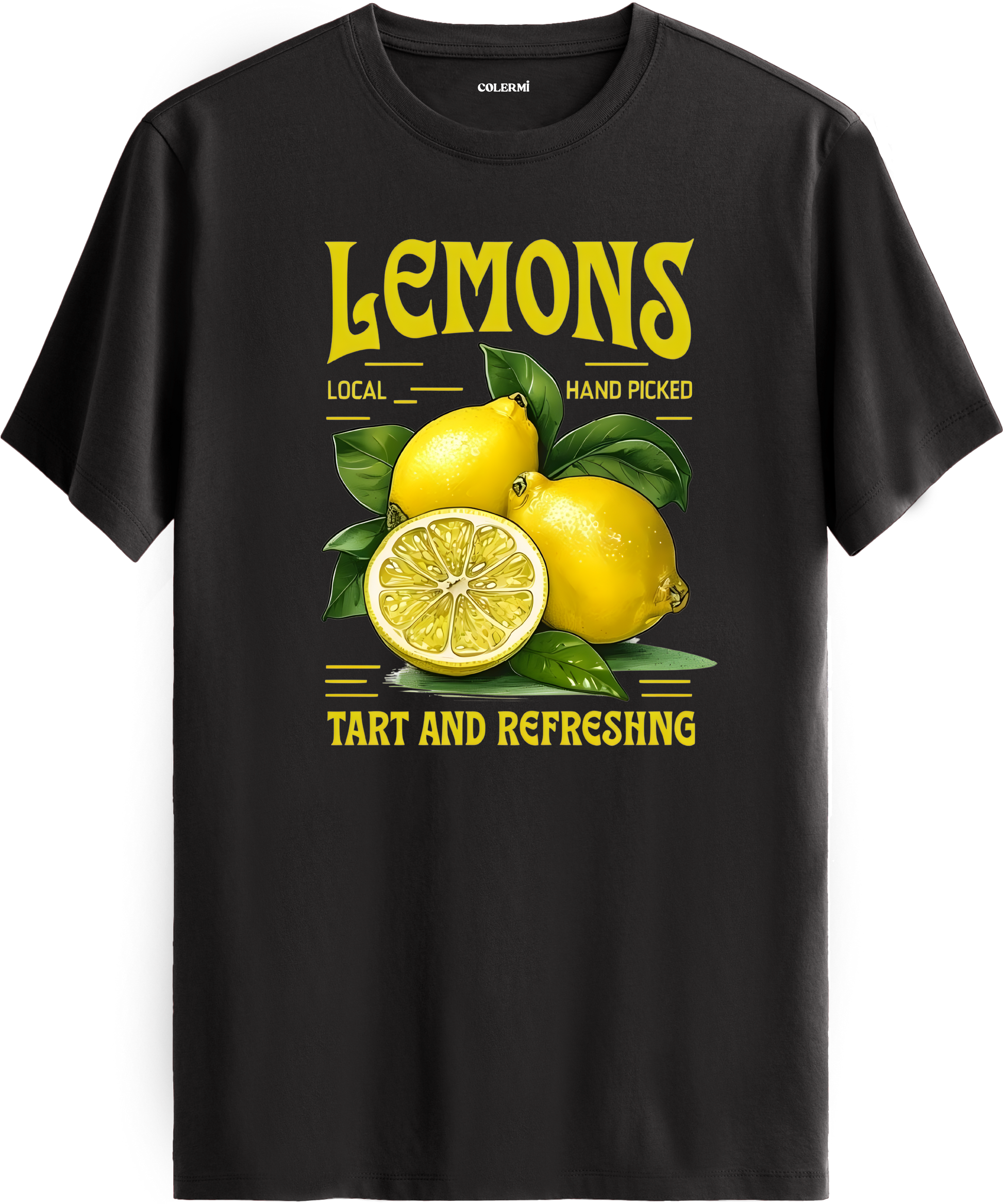 Limon Baskılı Tişört detay | Colermi