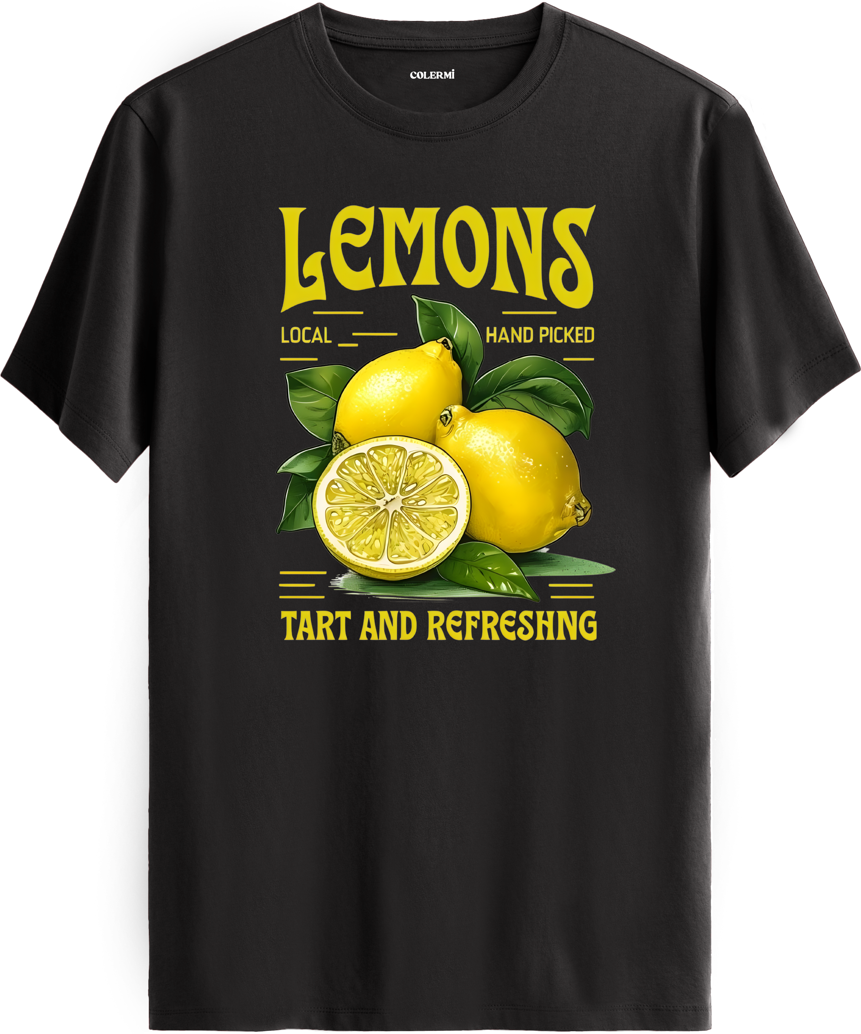 Limon Baskılı Tişört detay | Colermi