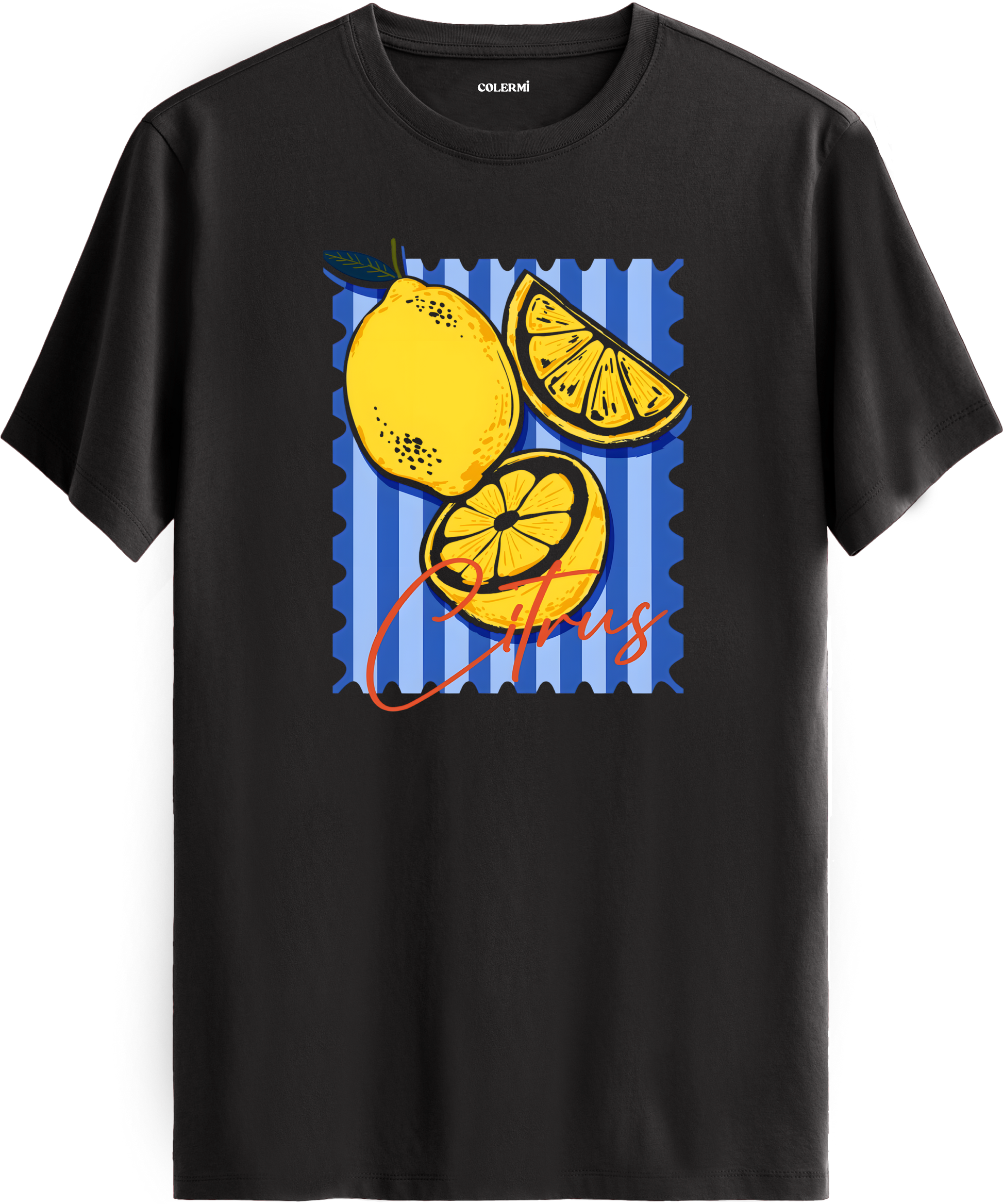 Citrus Lemon Baskılı Tişört detay | Colermi
