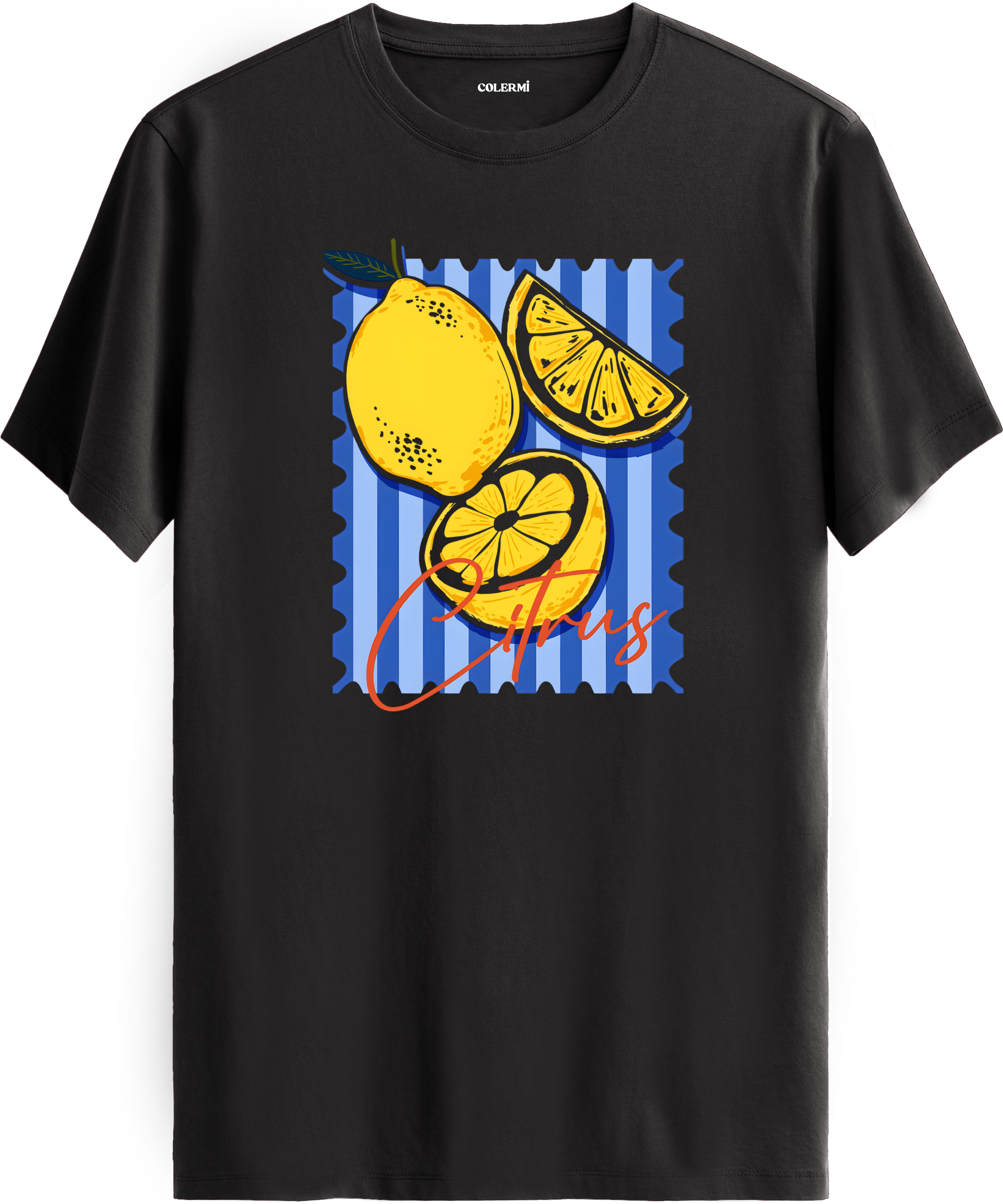 Citrus Lemon Baskılı Tişört detay | Colermi