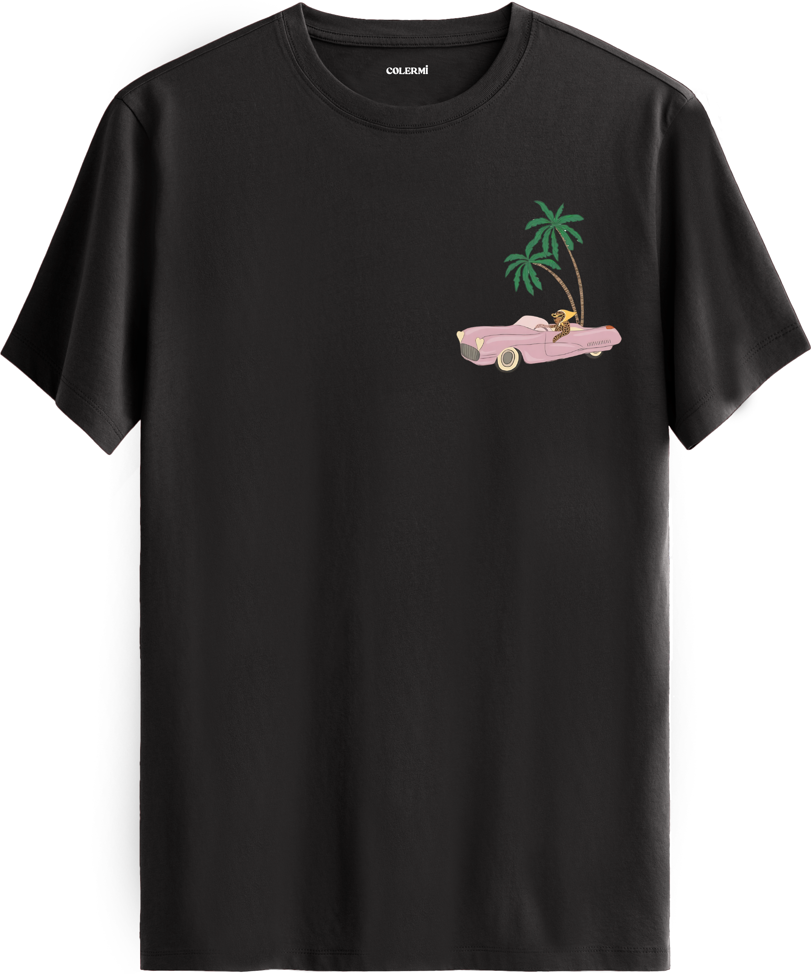 Palm Drive Baskılı Regular Tişört