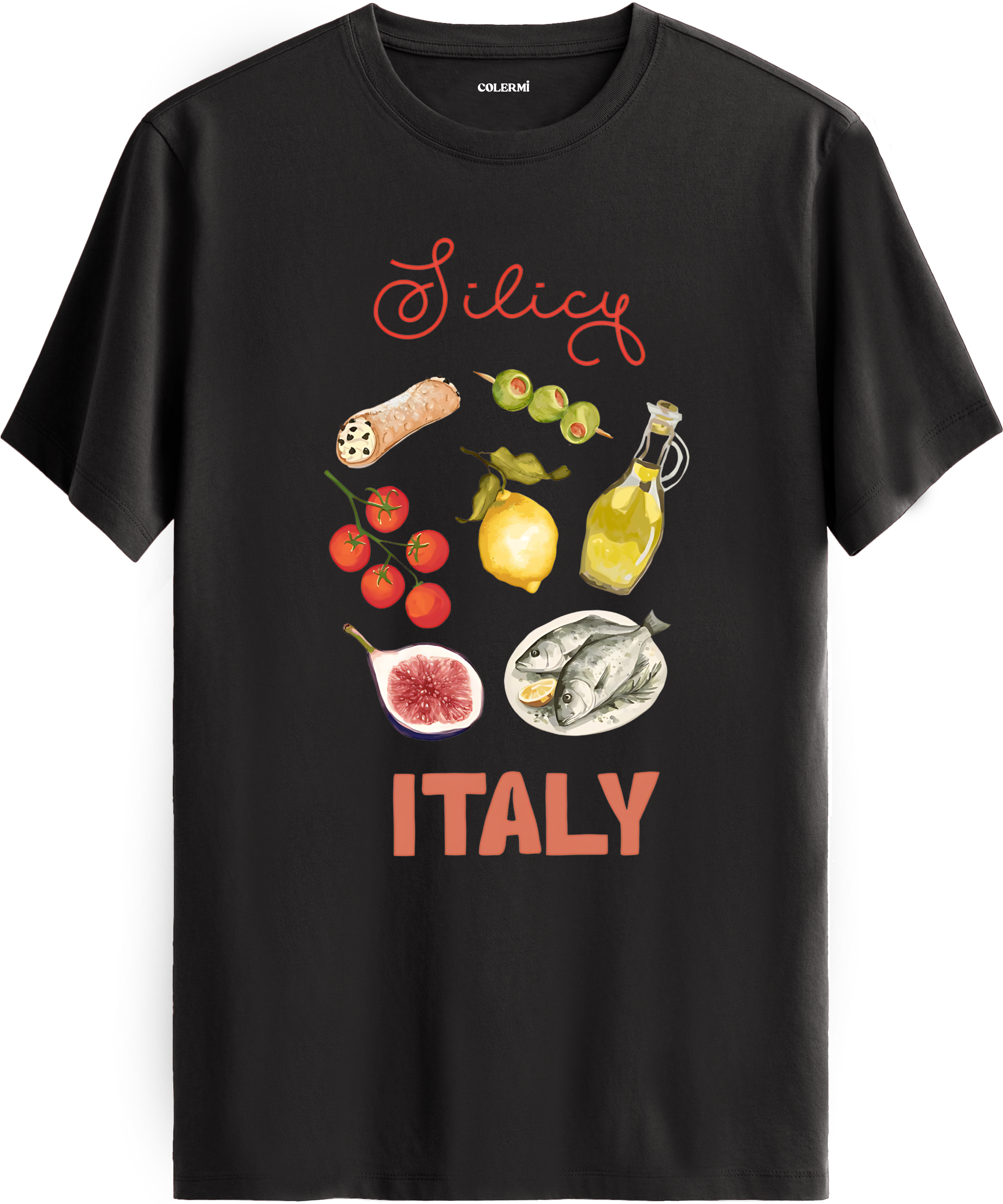 Italy Baskılı Tişört