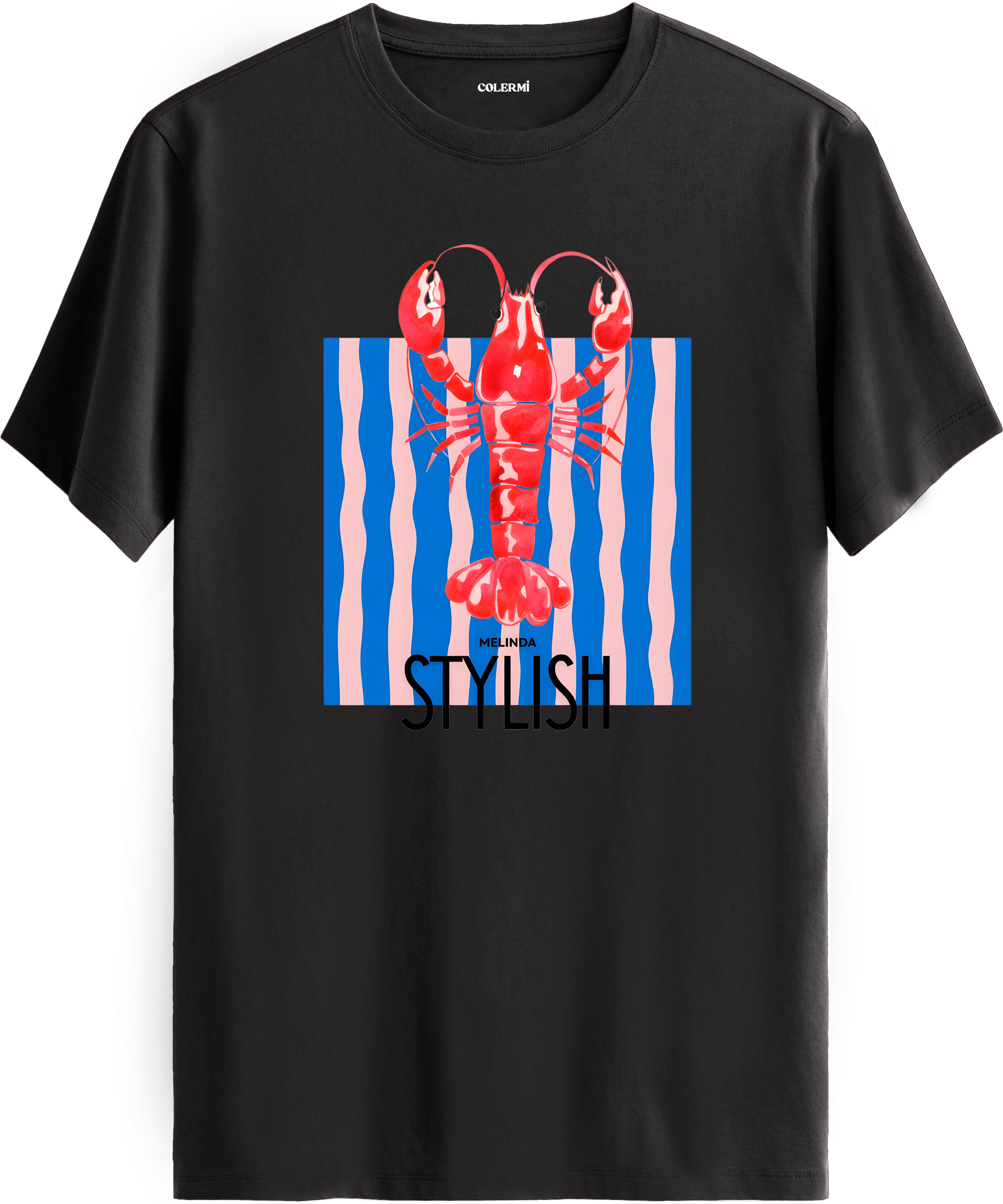 Stylish Lobster Tişört detay | Colermi
