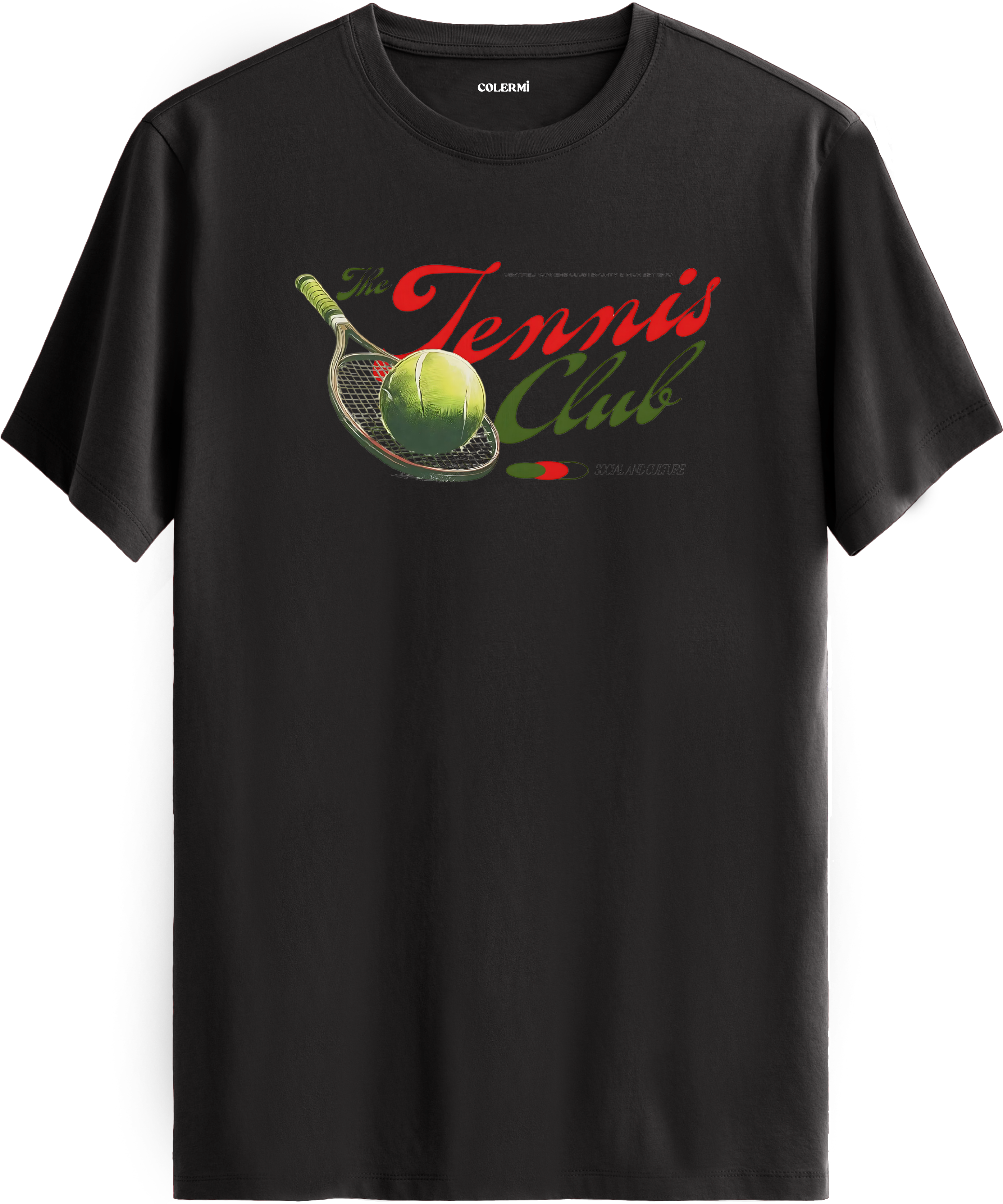 Tennis Club Baskılı Regular Tişört