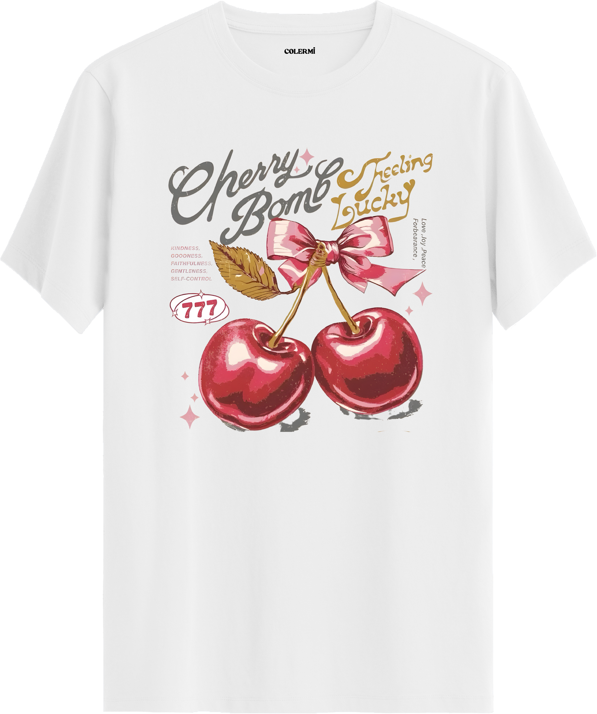 Cherry Bomb Baskılı Tişört görsel 3 | Colermi