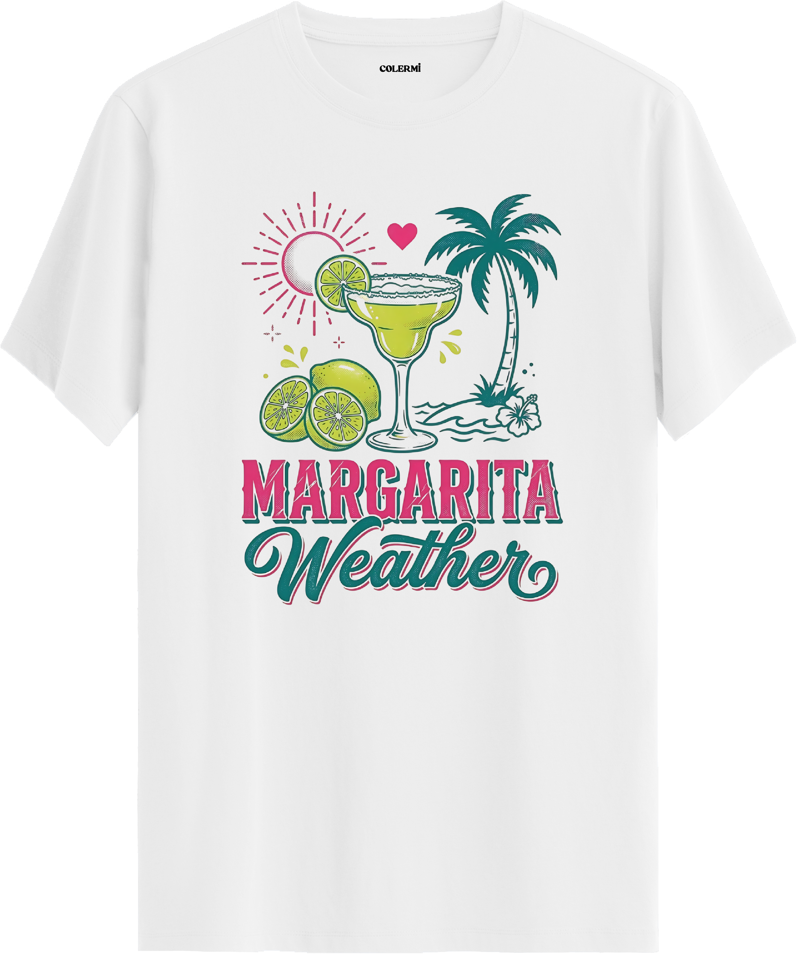 Margarita Weather Kokteyl Baskılı Regular Tişört