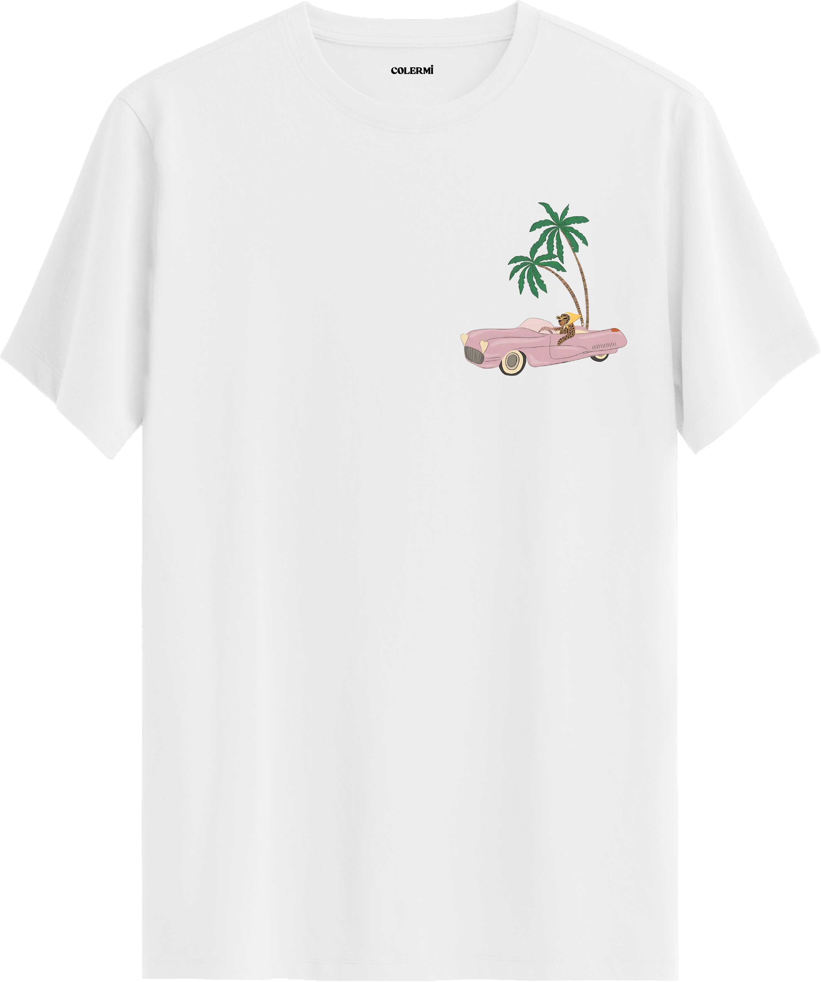 Palm Drive Baskılı Regular Tişört