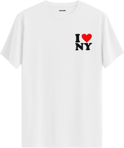 I Love NY Baskılı Regular Tişört