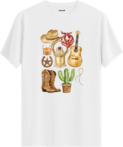 Wild West Baskılı Regular Tişört