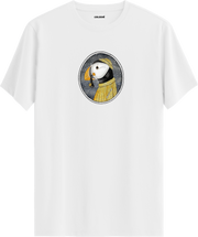 Şık Puffin Baskılı Regular Tişört