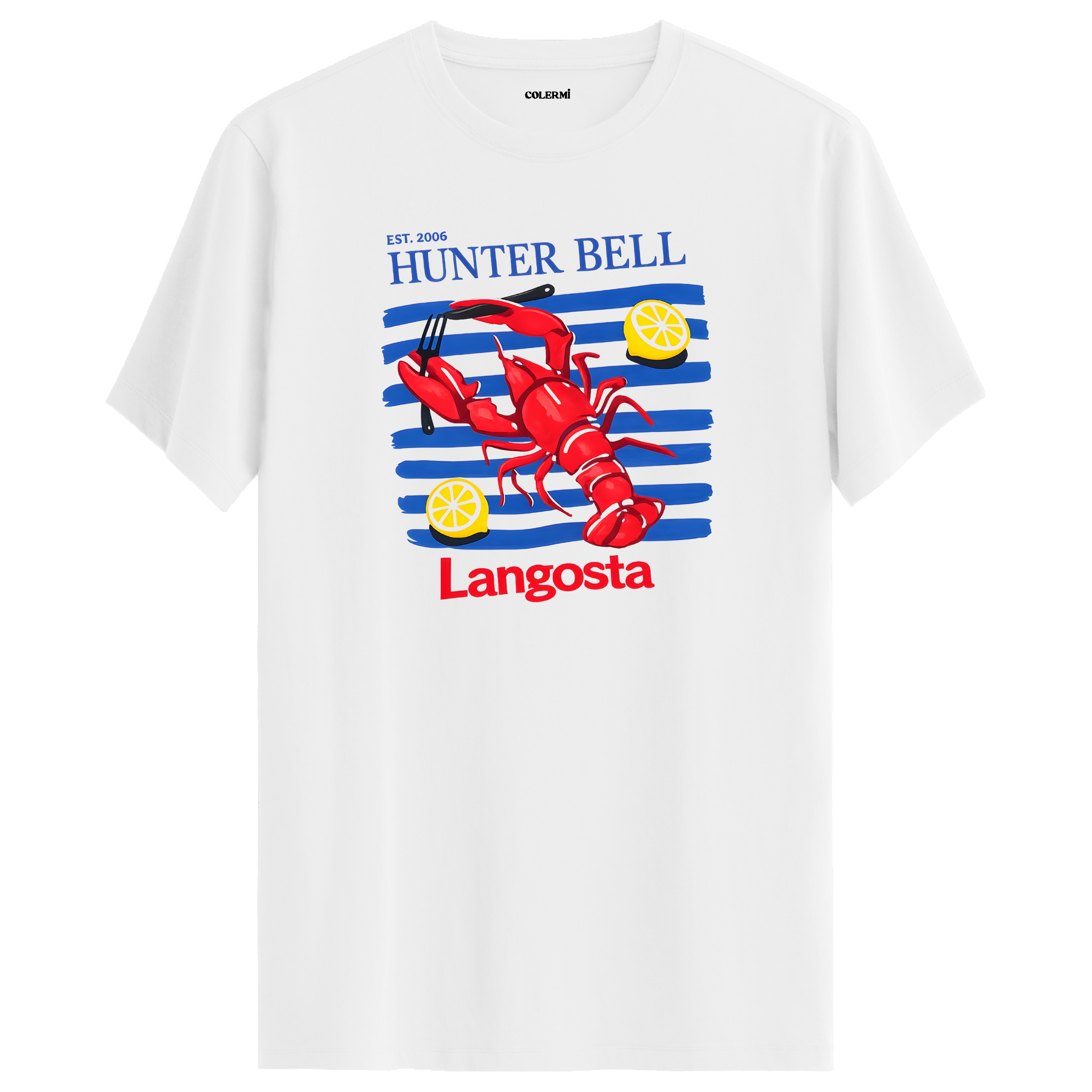 Langosta Lobster Istakoz Baskılı Tişört