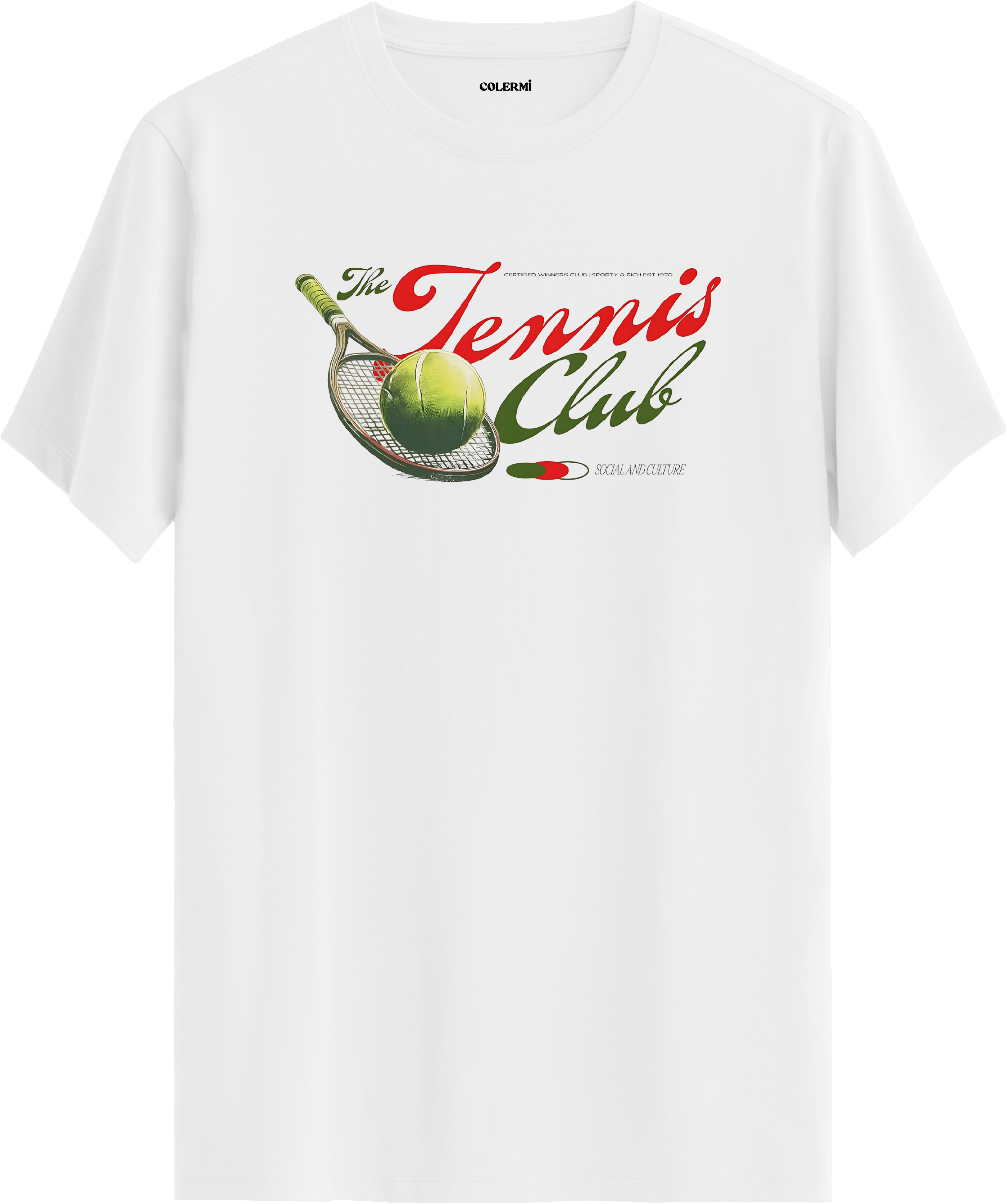 Tennis Club Baskılı Regular Tişört